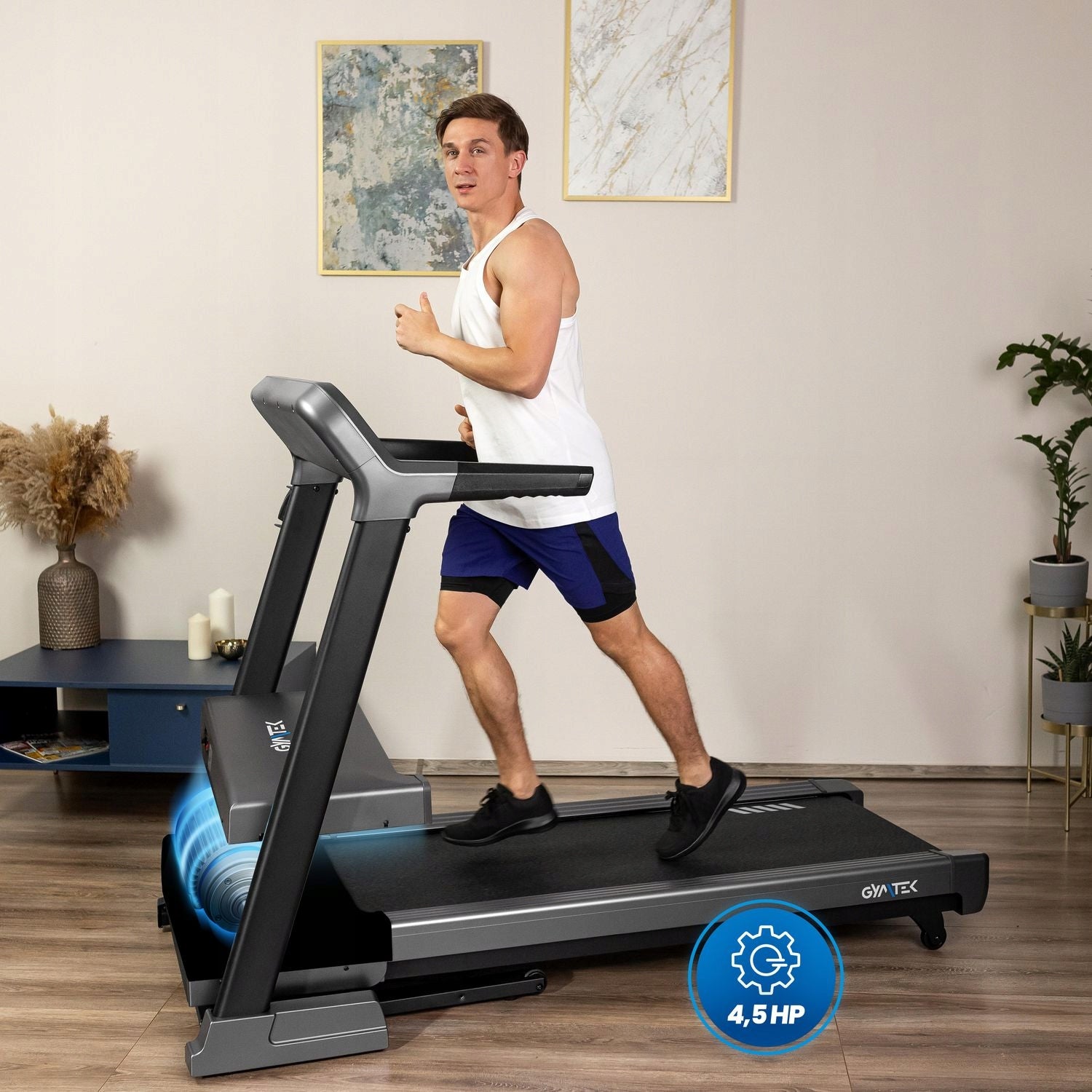 HOME ELECTRIC TREADMILL FOLDING MAGNETIC RUNNING XT950 GYMTEK Measurements training duration distance number of steps speed pulse burned calories fat