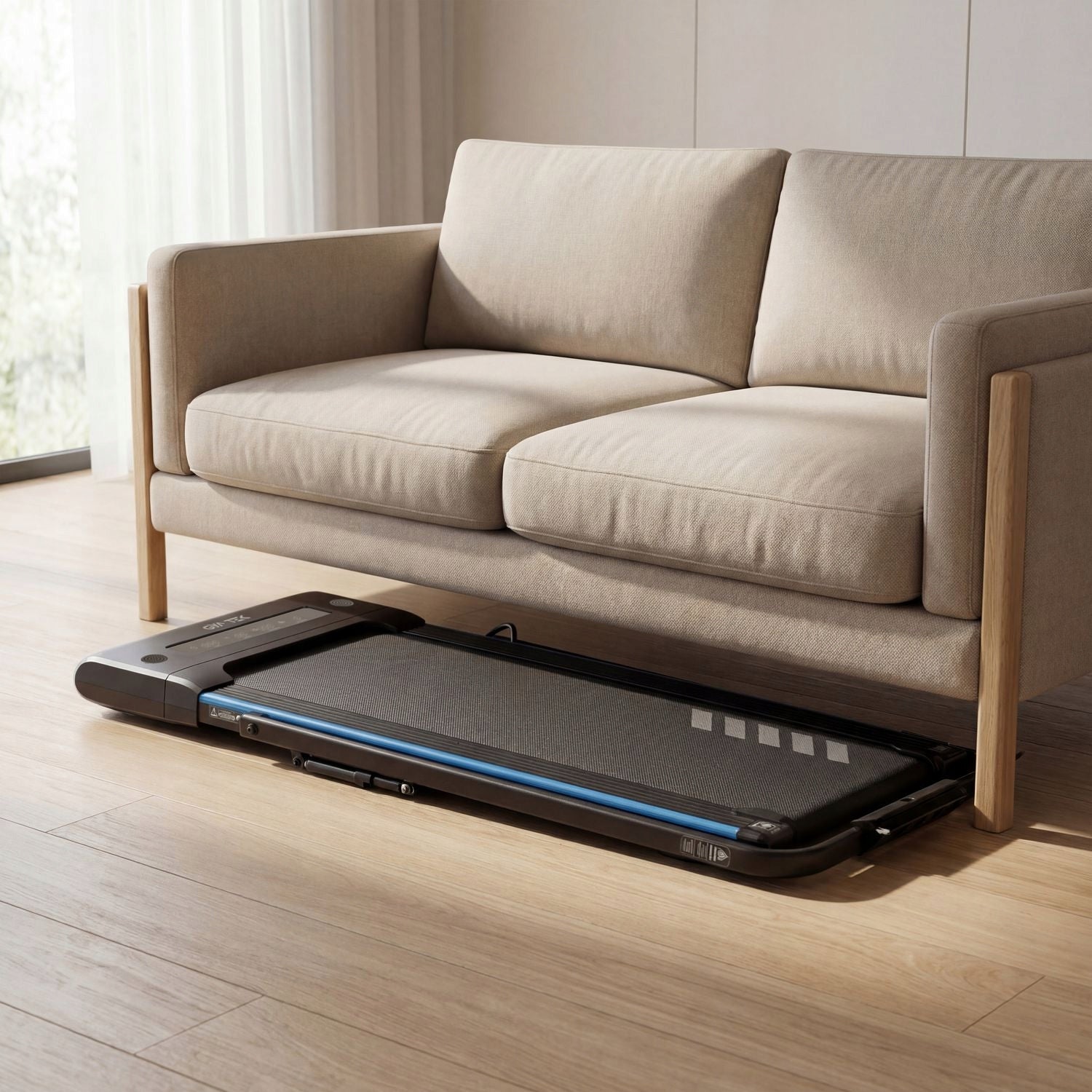 HOME ELECTRIC TREADMILL FOLDING UNDER DESK FOR RUNNING XT400 GYMTEK Measurements training duration distance speed burned calories