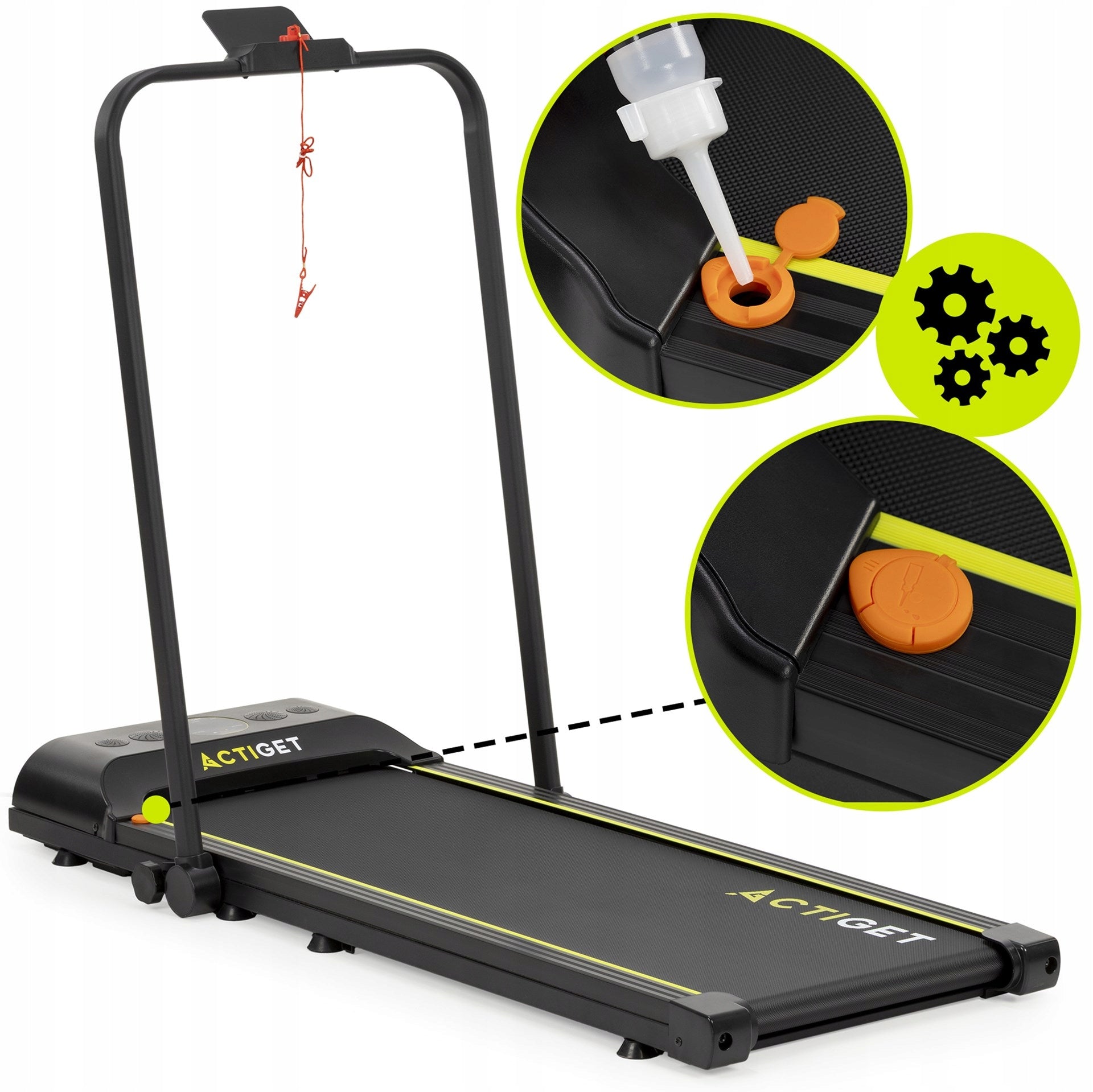 HOME ELECTRIC TREADMILL FOR WALKING RUNNING TRAINING 12 km/h Additional features place for mobile phone/tablet