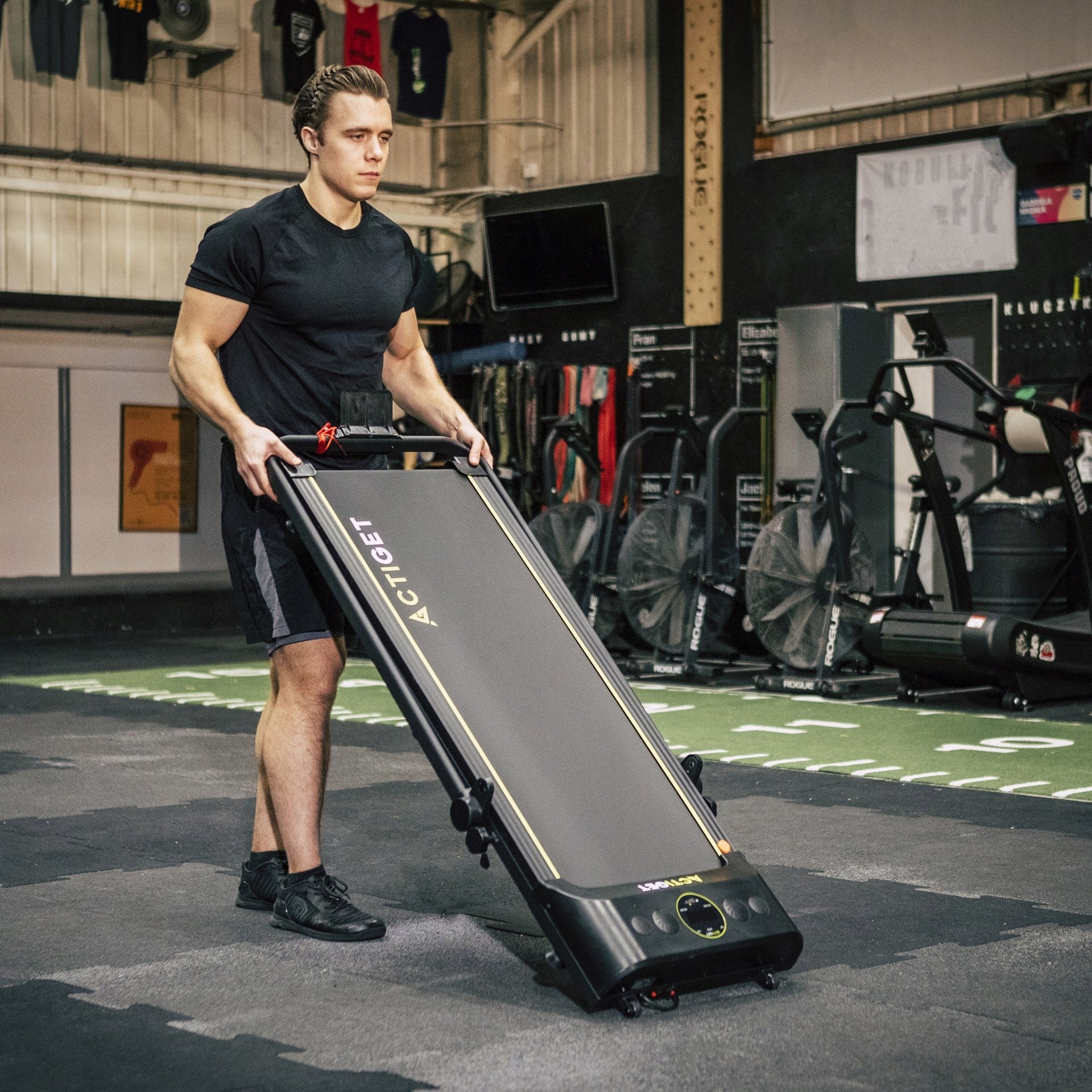 HOME ELECTRIC TREADMILL FOR WALKING RUNNING TRAINING 12 km/h Model ACT0171 ACTIRUN