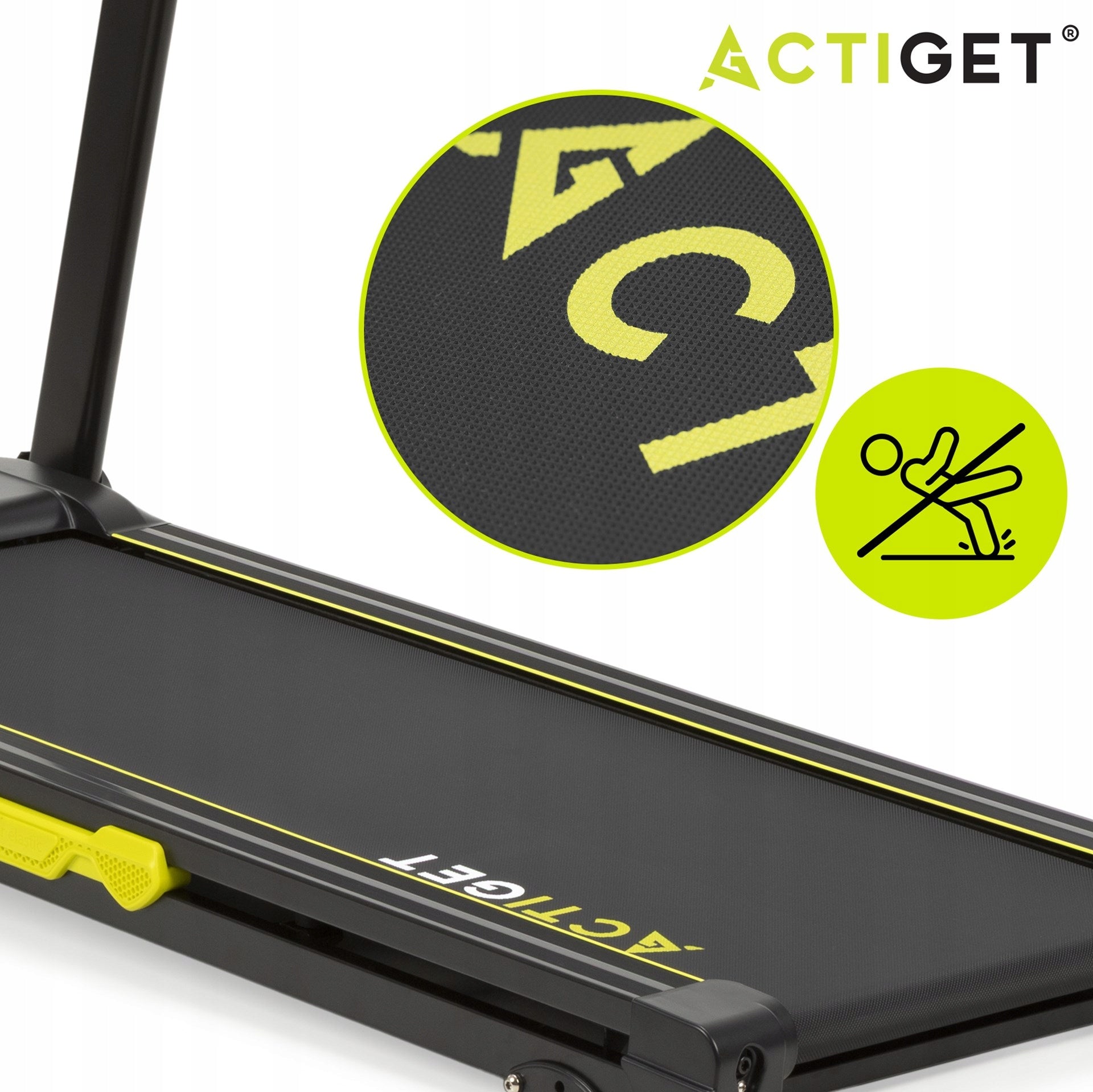 HOME ELECTRIC TREADMILL FOR WALKING RUNNING TRAINING 16 km/h Brand ACTIGET