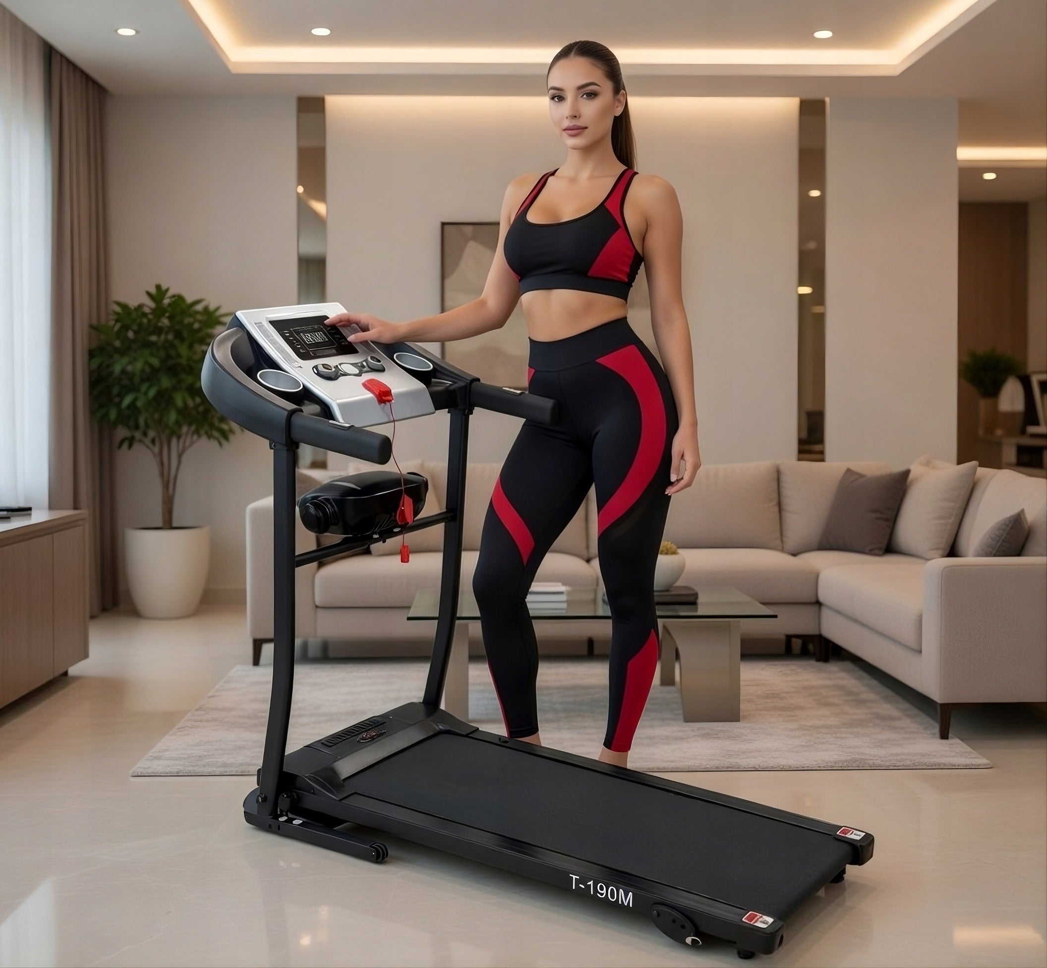 HOME ELECTRIC TREADMILL HRS T-190M MASSAGER FOLDING TILT ADJUSTMENT Packaging status original