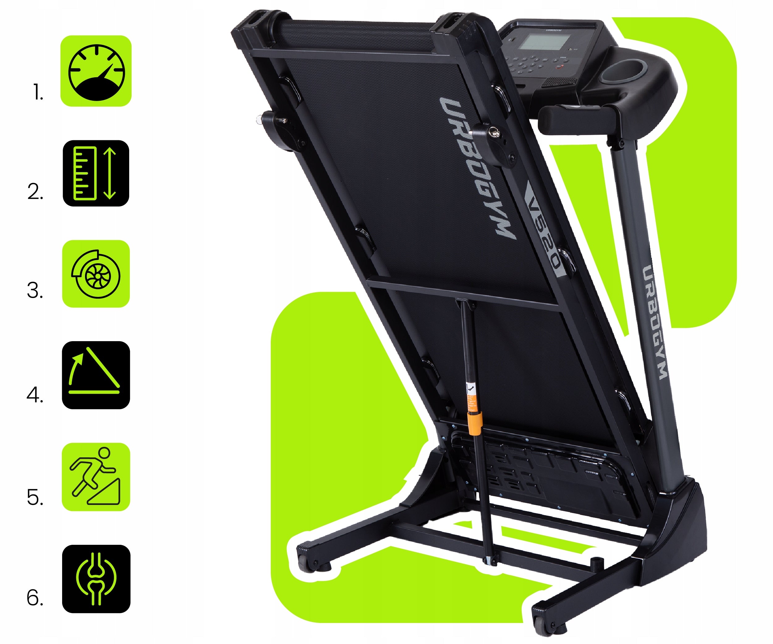 HOME ELECTRIC TREADMILL V520 SHOCK ABSORPTION TILT ADJUSTMENT FOLDING Packaging status original
