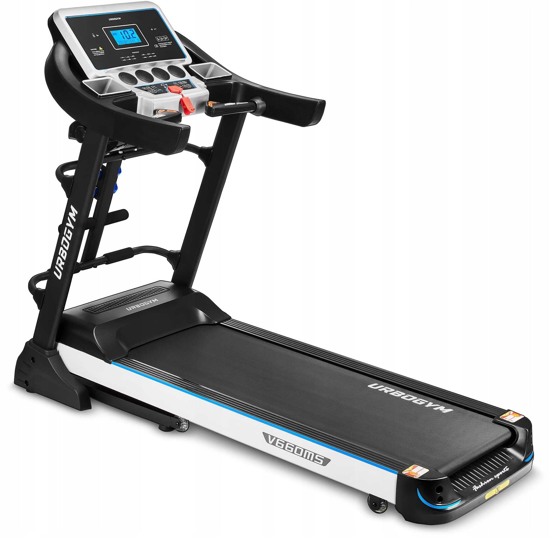 HOME ELECTRIC TREADMILL V660MS AUTO ANGLE 15 LEVELS DUMBBELL MASSAGER Brand Urbogym