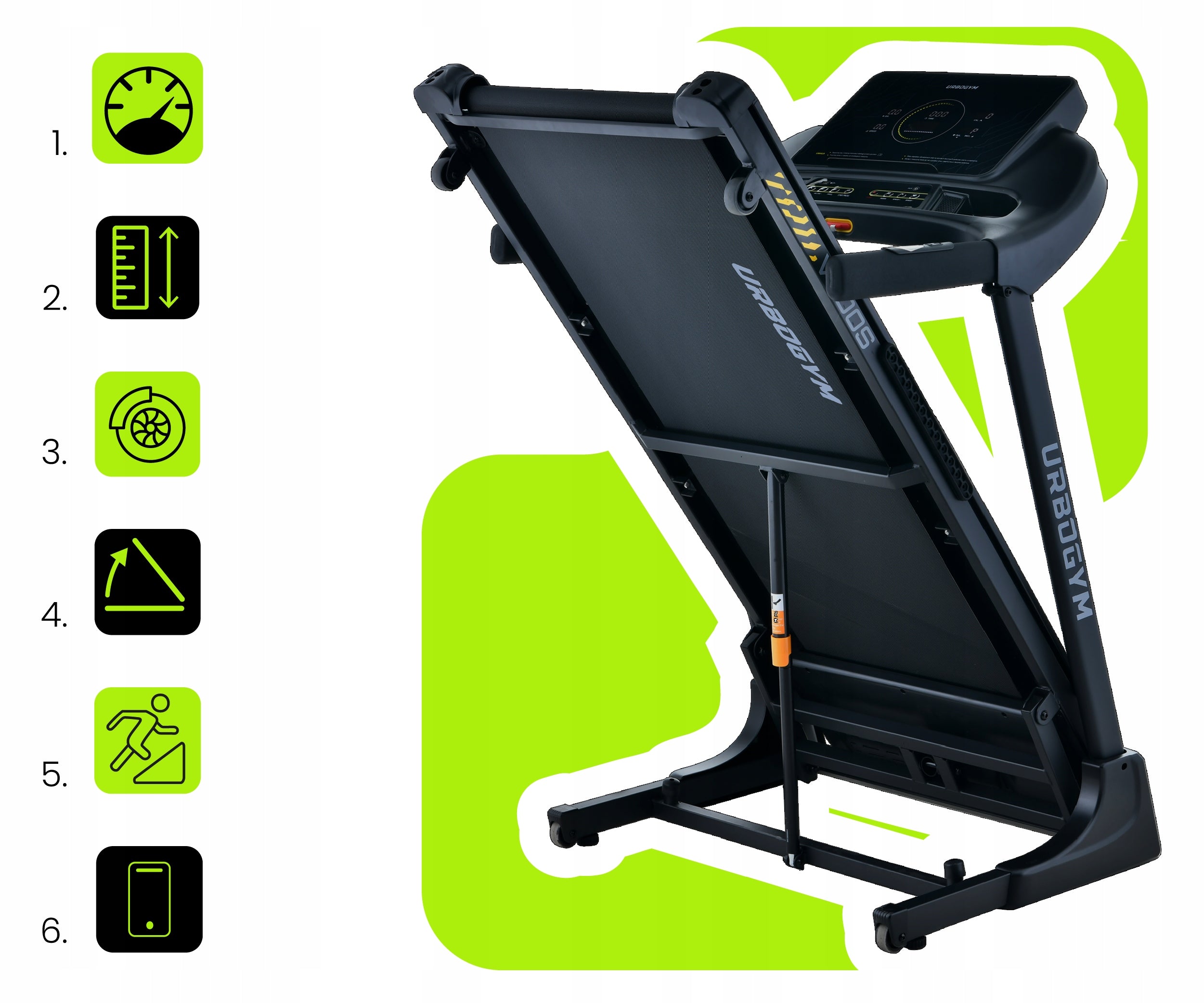 HOME ELECTRIC TREADMILL V700S 18 LEVELS OF INCLINATION BLUETOOTH APPS Maximum user weight 140 kg