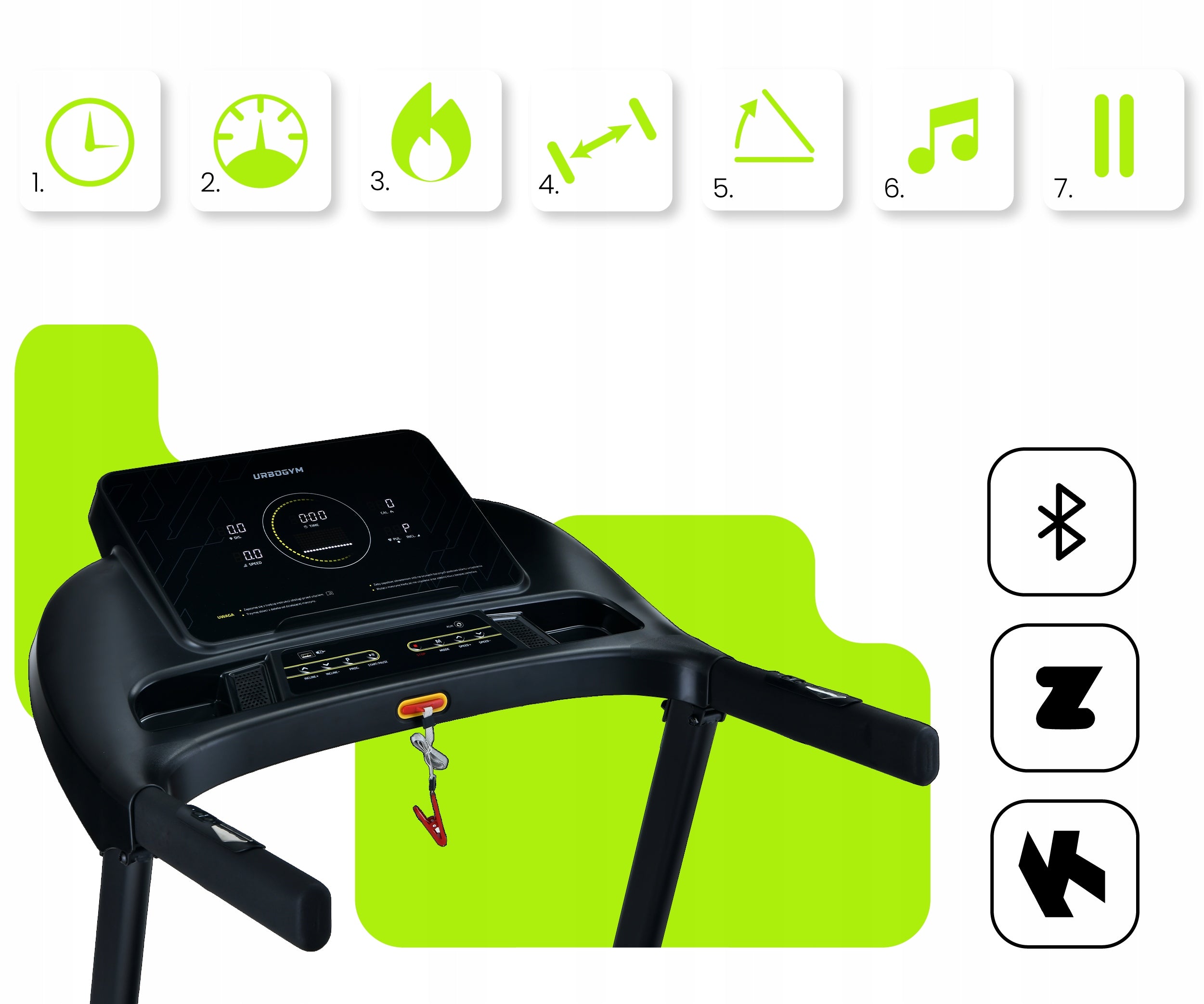 HOME ELECTRIC TREADMILL V700S 18 LEVELS OF INCLINATION BLUETOOTH APPS Model V700S
