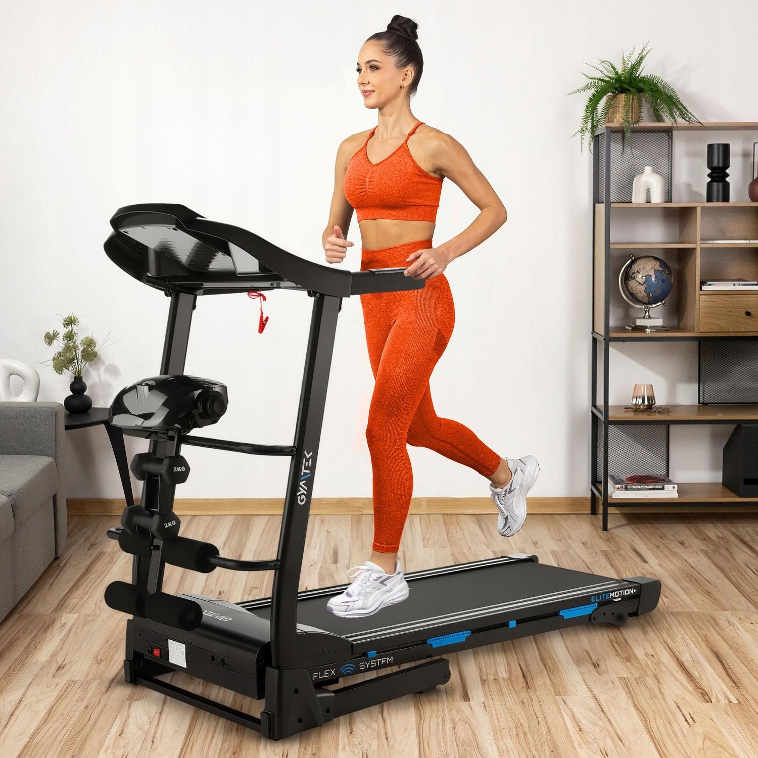 HOME ELECTRIC TREADMILL WITH MASSAGER 3 DEGREES OF INCLINATION GYMTEK Packaging status original