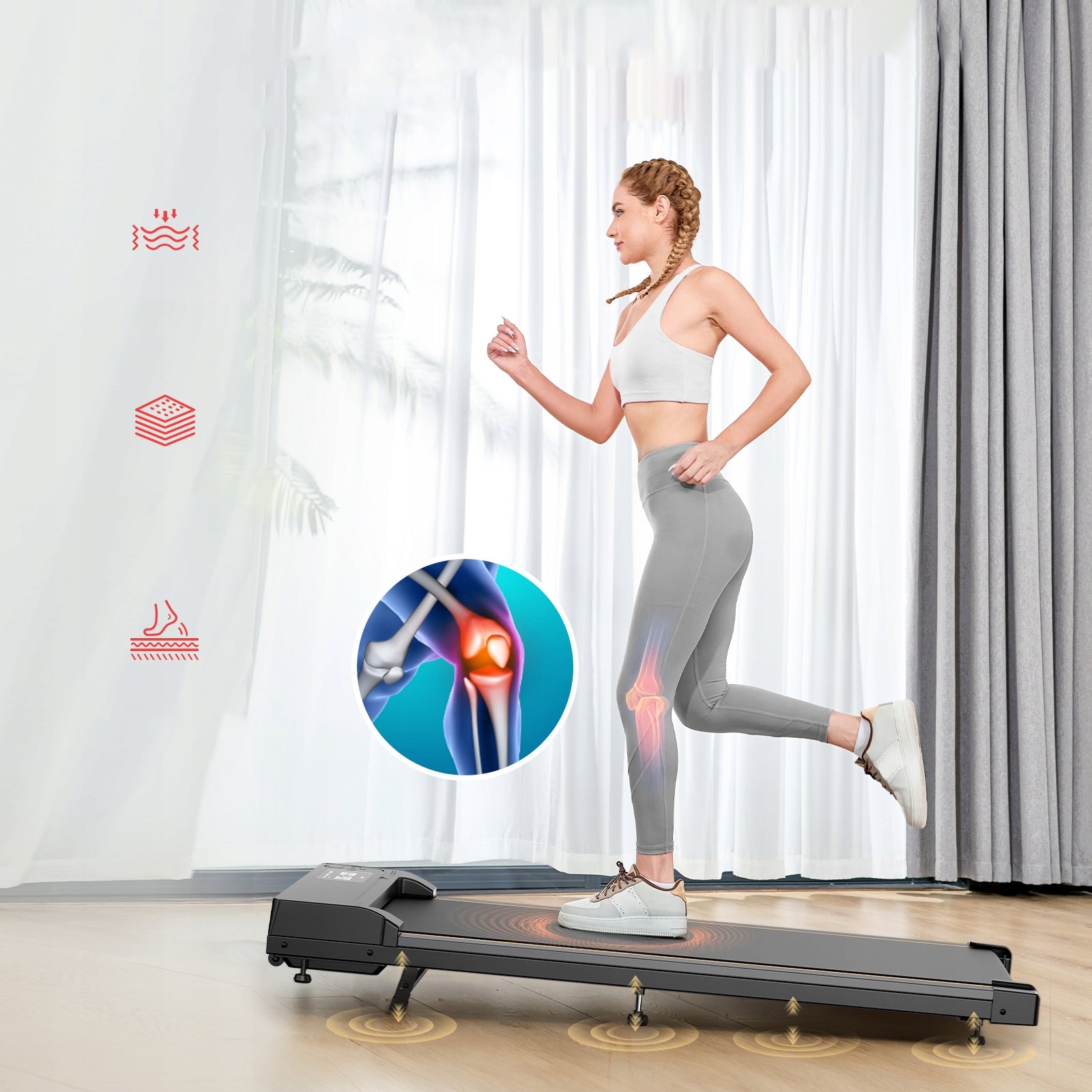 HOME ELECTRIC TREADMILL treadmill Walkingpad 120kg 15° with LED remote control Model other