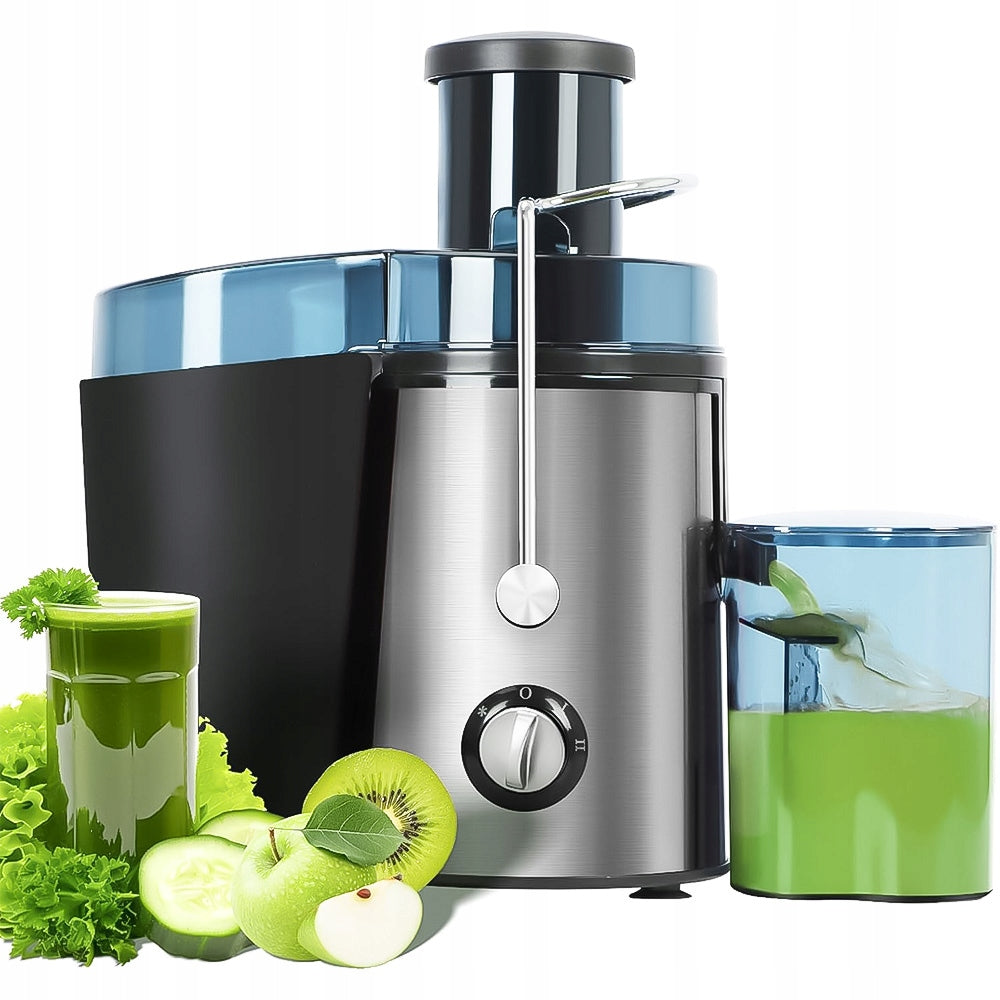 HOME JUICER 1000W 2 SPEED 500ML SILVER MODERN DESIGN Packaging status original