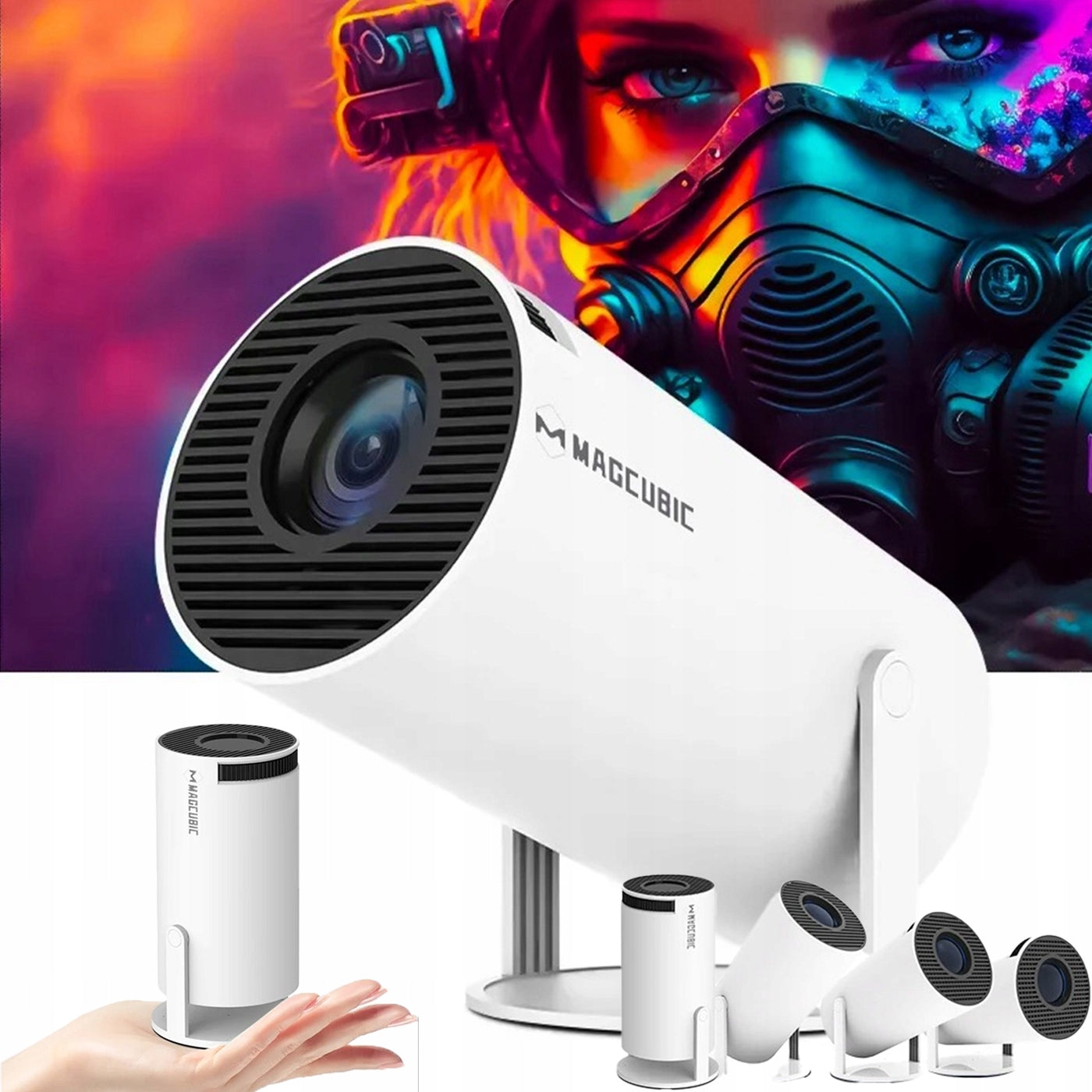 HOME PROJECTOR WiFi PROJECTOR Android TV FULL HD LED BUILT-IN SPEAKER