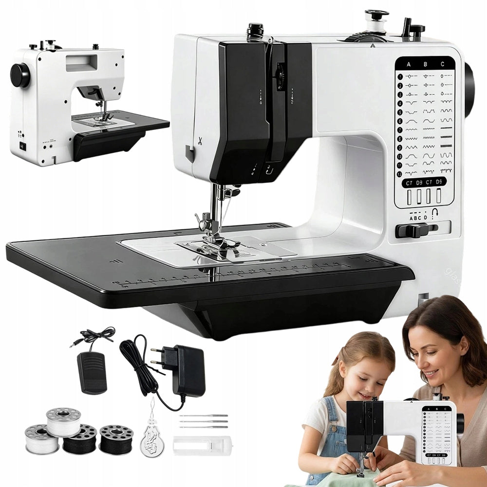 HOME SEWING MACHINE 38 MODES LED PORTABLE FOR DENIM EMBROIDERY QUILTING