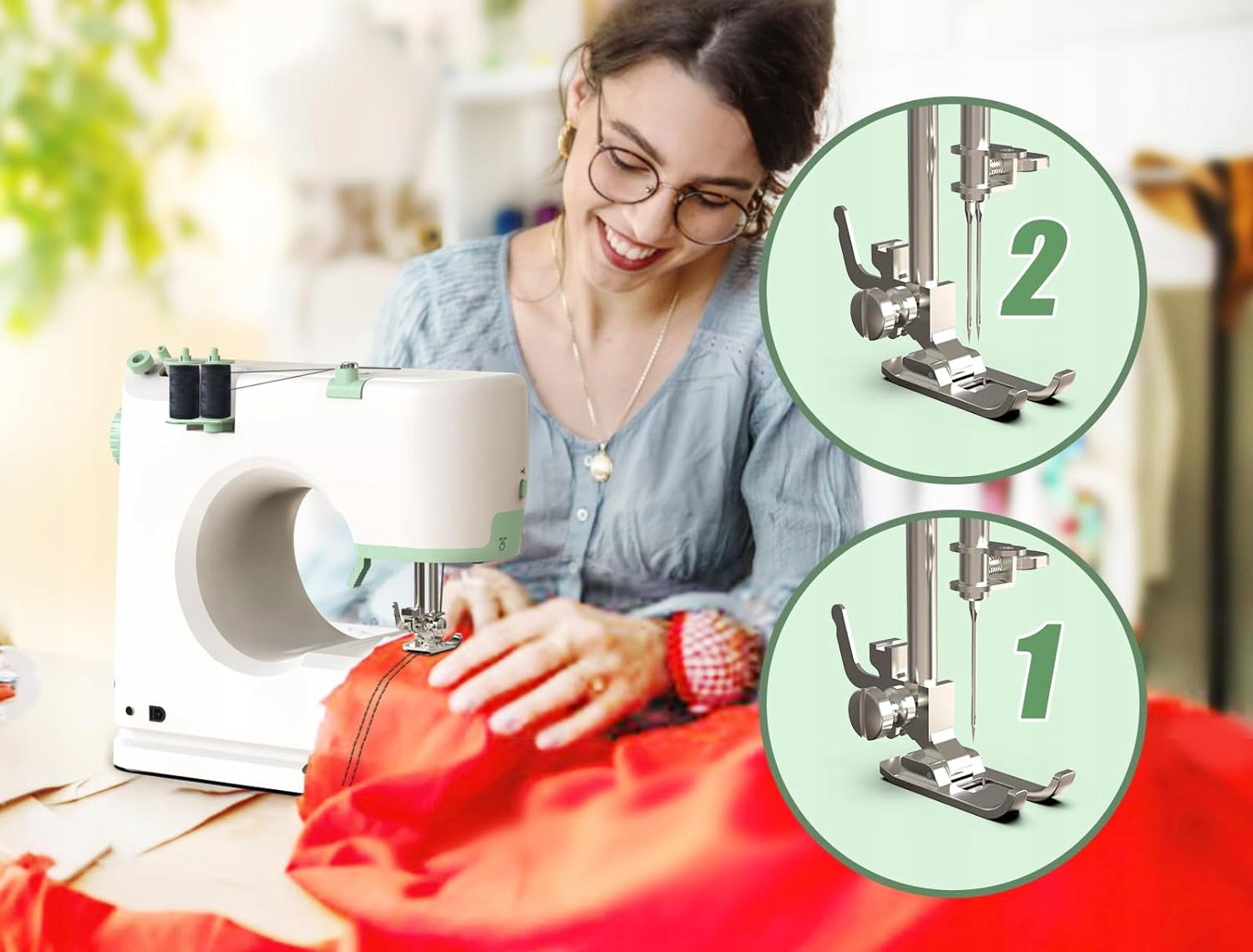 HOME SEWING MACHINE MECHANICAL 16 TYPES OF STITCHES SM-520 + FREEBIES Manufacturer code SM-520
