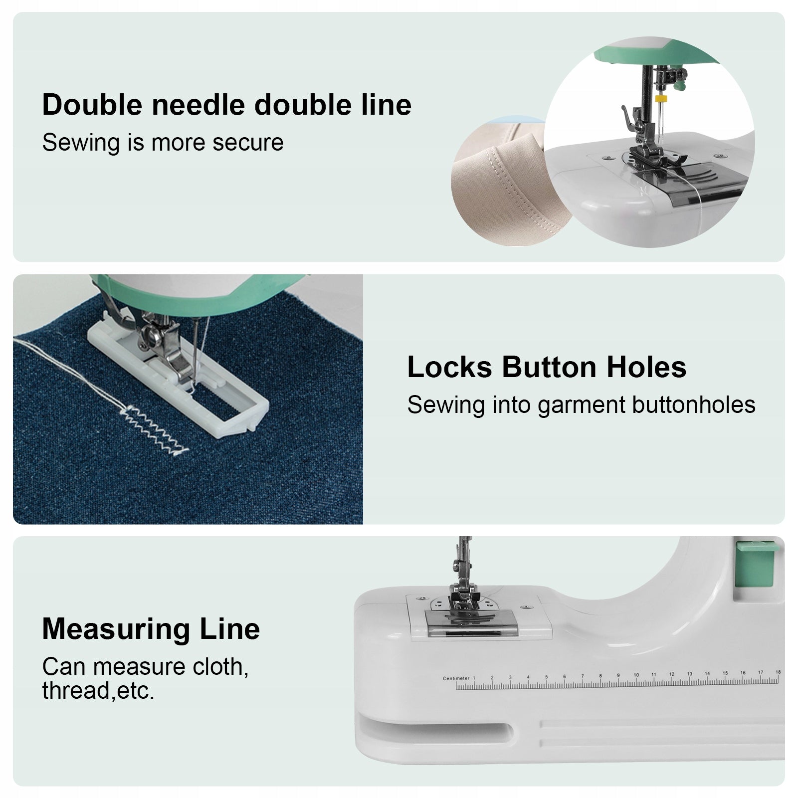 HOME SEWING MACHINE SMALL MULTIFUNCTIONAL EASY TO OPERATE 12 stitches Model Mini Bialy