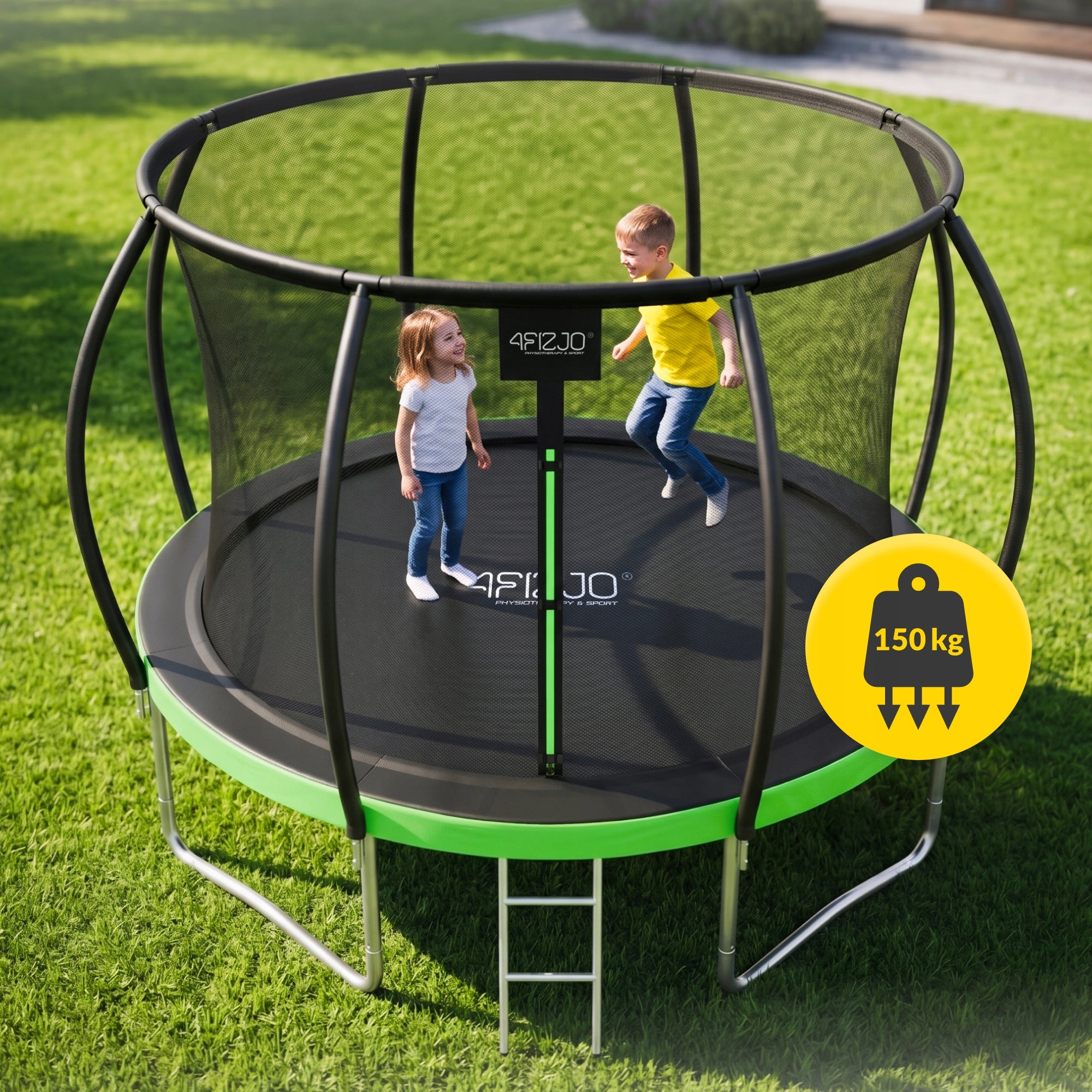 HOME TRAMPOLINE FOR CHILDREN FOR HOME AND GARDEN WITH INDOOR GARDEN NET Manufacturer code Trampolina FT 10 (304-312 cm)