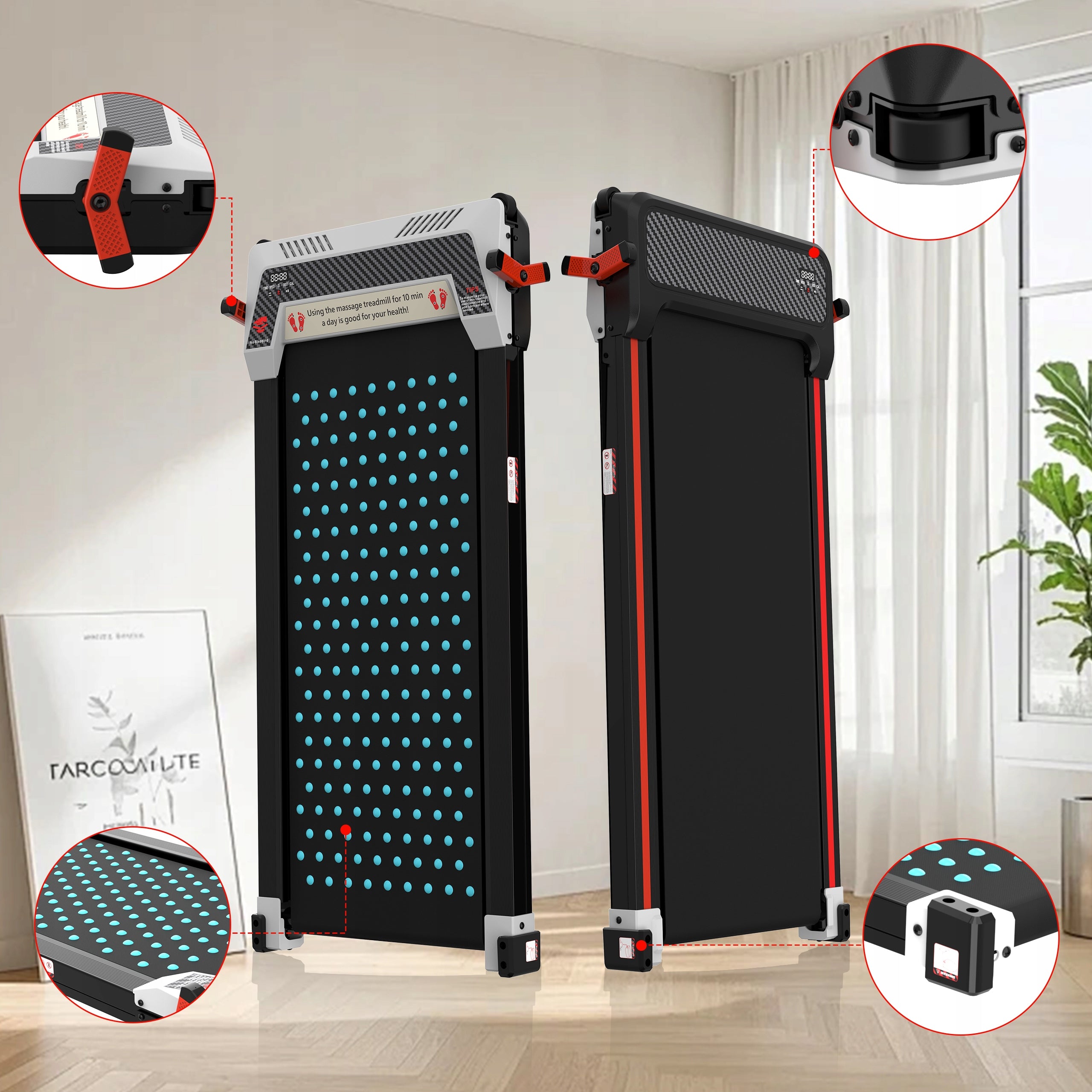 HOME TREADMILL ELECTRIC SLIM FOOT MASSAGE 3in1 WALKINGPAD SHOCK ABSORPTION Kind electric