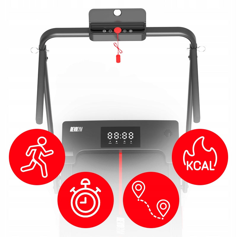 HOME TREADMILL ELECTRIC TRAINING FOLDING RUN 12 KM/H 120 KG BLUETOOTH Kind electric