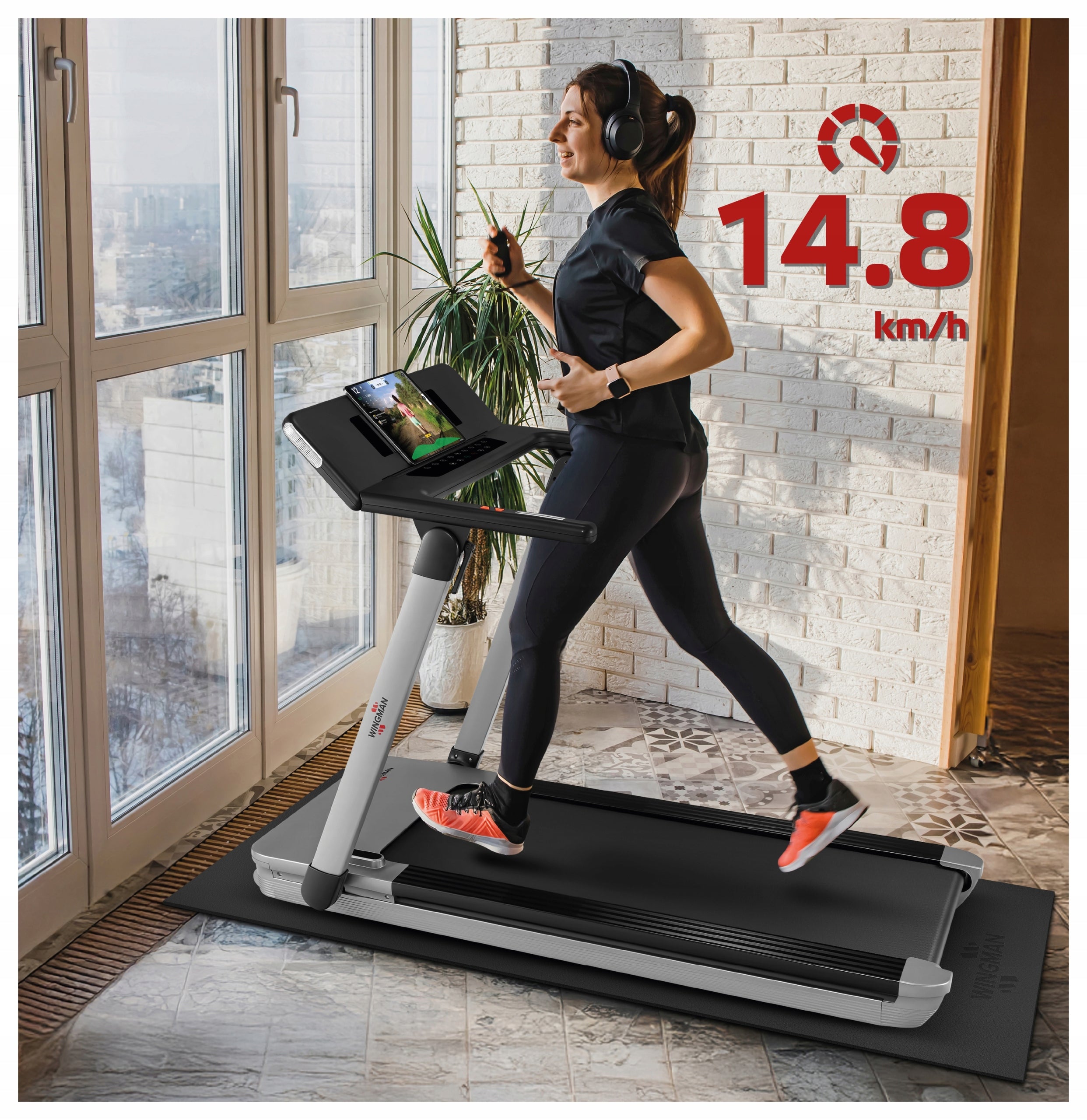 HOME TREADMILL TDX15 PRO | CUSHIONING | 15km/h | 0 +21% | KINOMAP ZWIFT Packaging status original