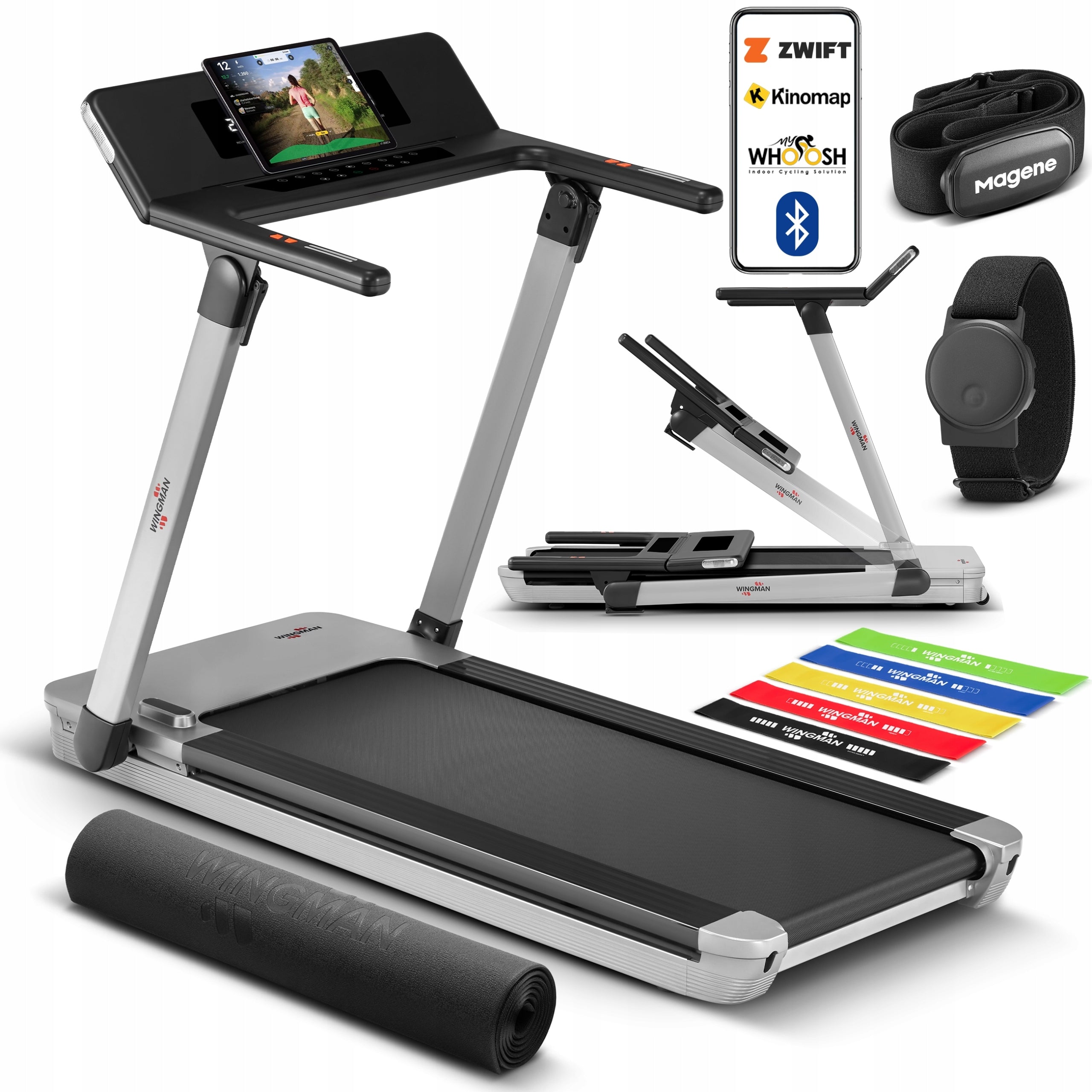 HOME TREADMILL TDX15 PRO | CUSHIONING | 15km/h | 0 +21% | KINOMAP ZWIFT