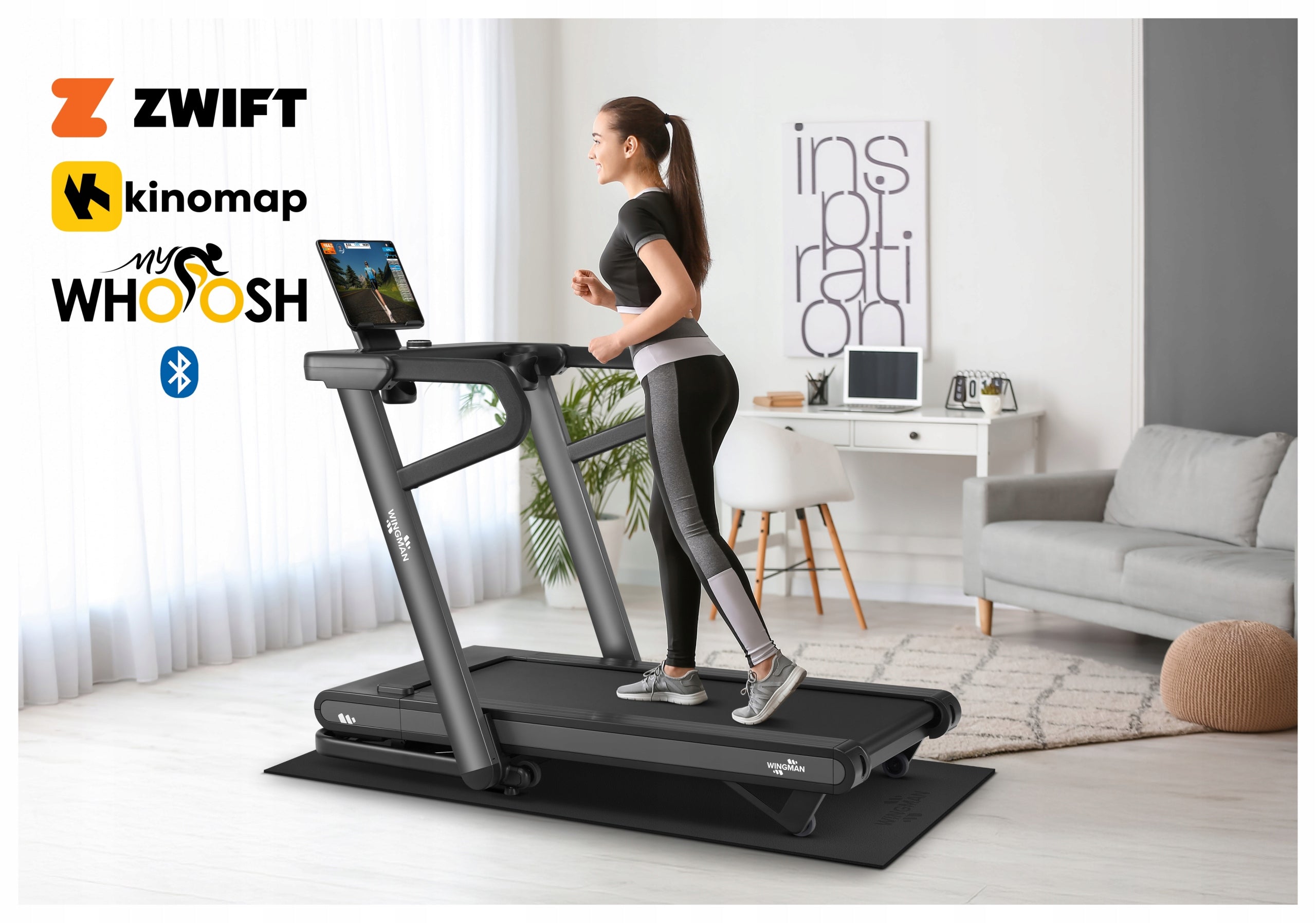 HOME TREADMILL TRX20 PRO | CUSHIONING | -3 +16% | KINOMAP ZWIFT Brand Wingman