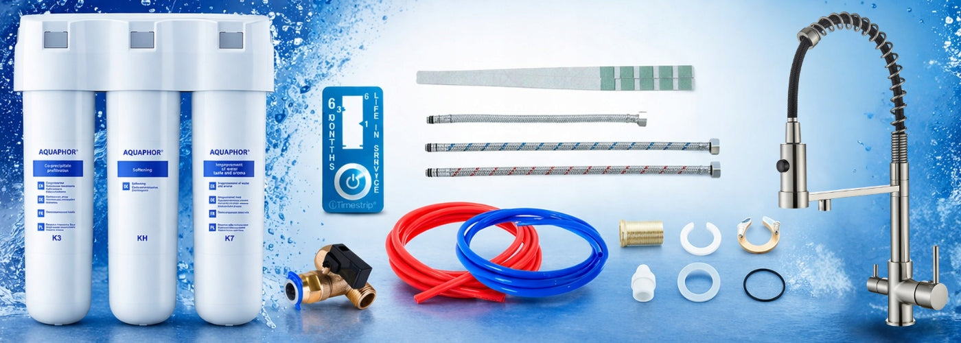 HOME WATER FILTRATION SYSTEM AQUAPHOR CRYSTAL H AND TAP FOR WATER FILTER Packaging status original