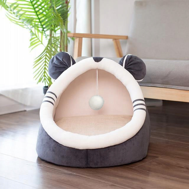 HOME bed with ears, cat house M (I152) Length 40 cm