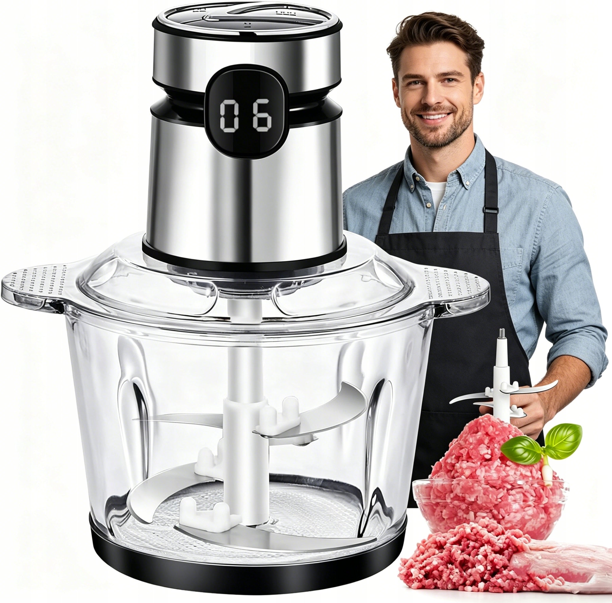 HOMEMADE ELECTRIC MEAT GRINDER 200W 304 STAINLESS STEEL Brand no brand