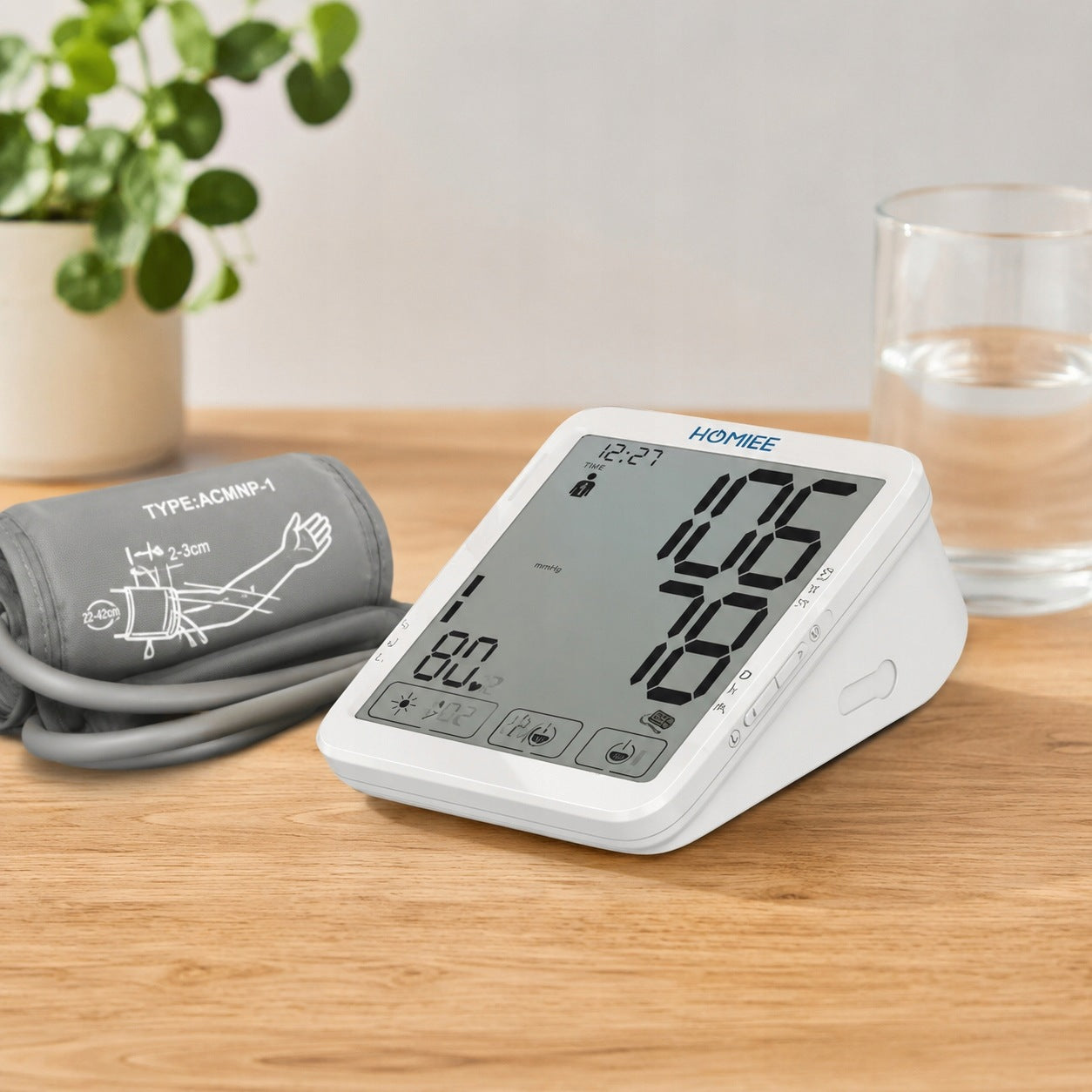 HOMIEE B1003 Electronic Shoulder Blood Pressure Monitor for Exact Arm Medical device no