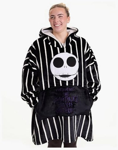 HOODIE BLANKET DISNEY NIGHTMARE BEFORE CHRISTMAS JACK FLEECE BLANKET