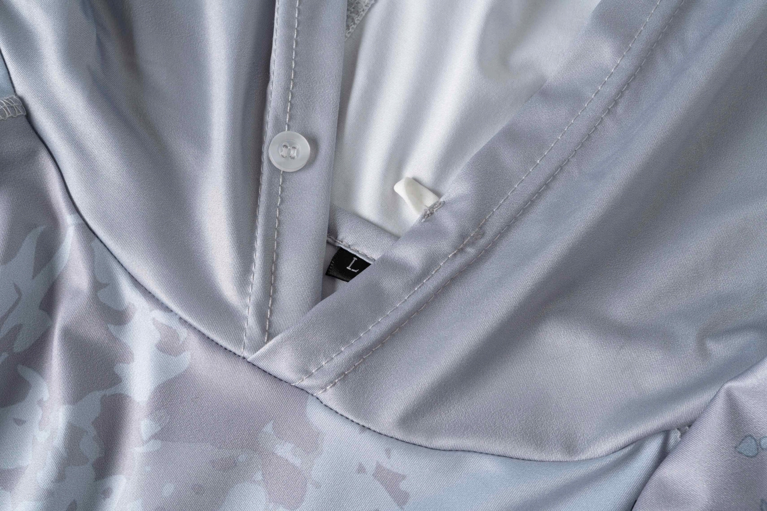 HOODIE MIKADO WITH UPF FILTER size. 4XL Color gray
