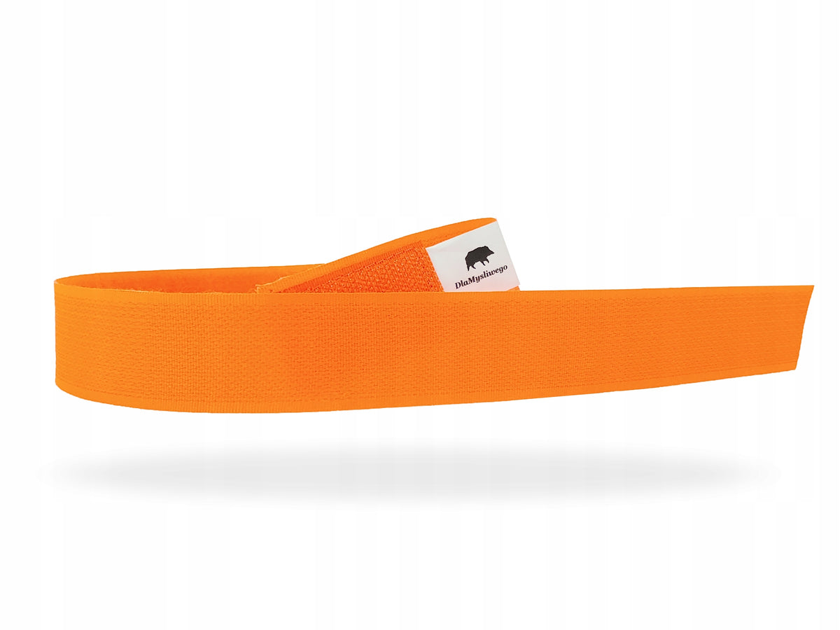 HOOK AND LOOP COLLAR BAND WARNING DOG LOCATOR Manufacturer code Opaska pomarańczowa z dzwonkiem