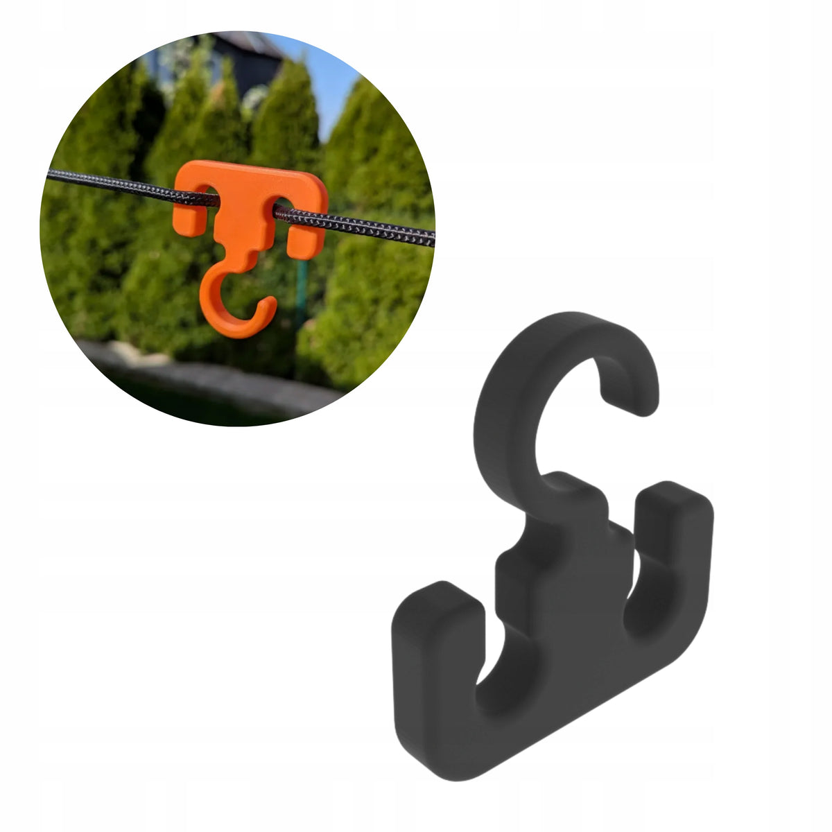 HOOK CAMPING CORD HOLDER FOR TENT AND CORD HANGING LAUNDRY