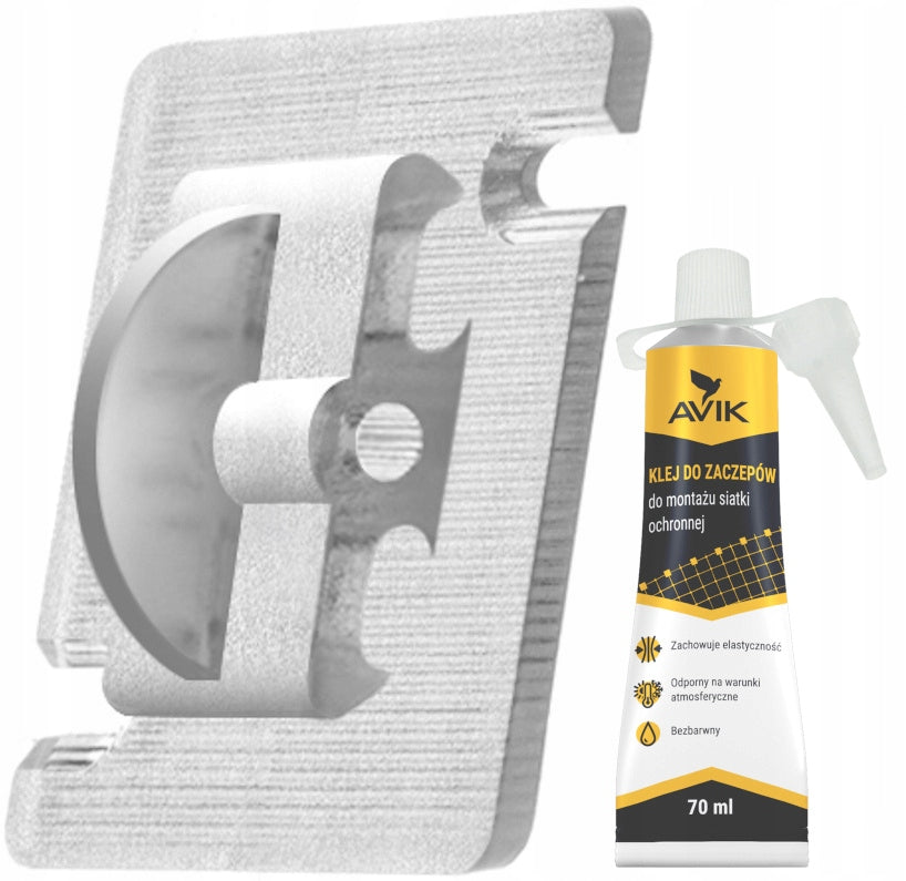 HOOK FOR BALCONY LINAREM SIATKISIECI 80 PCS + GLUE Brand Linarem SiatkiSieci