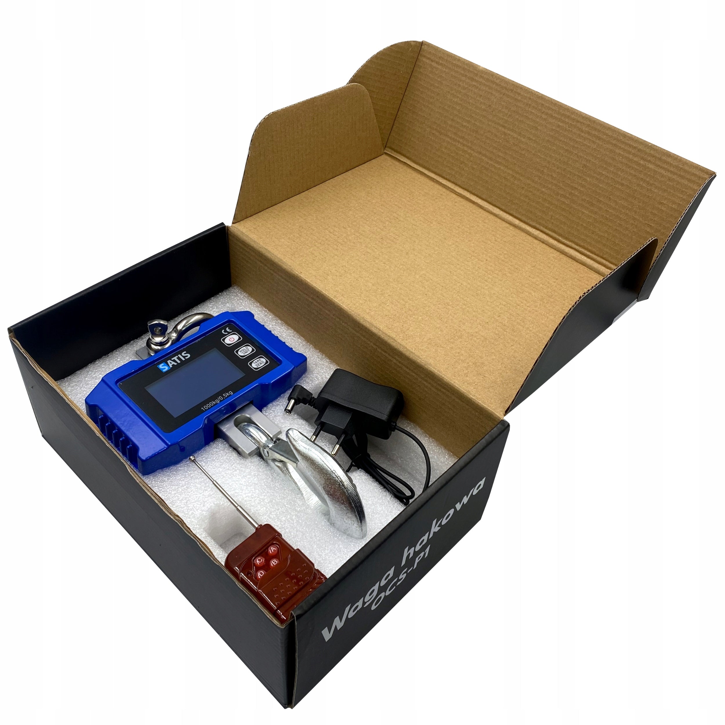 HOOK SCALE 1T 1000KG ELECTRONIC BATTERY OPERATED + CHARGER + REMOTE CONTROL Manufacturer code OCS-P1
