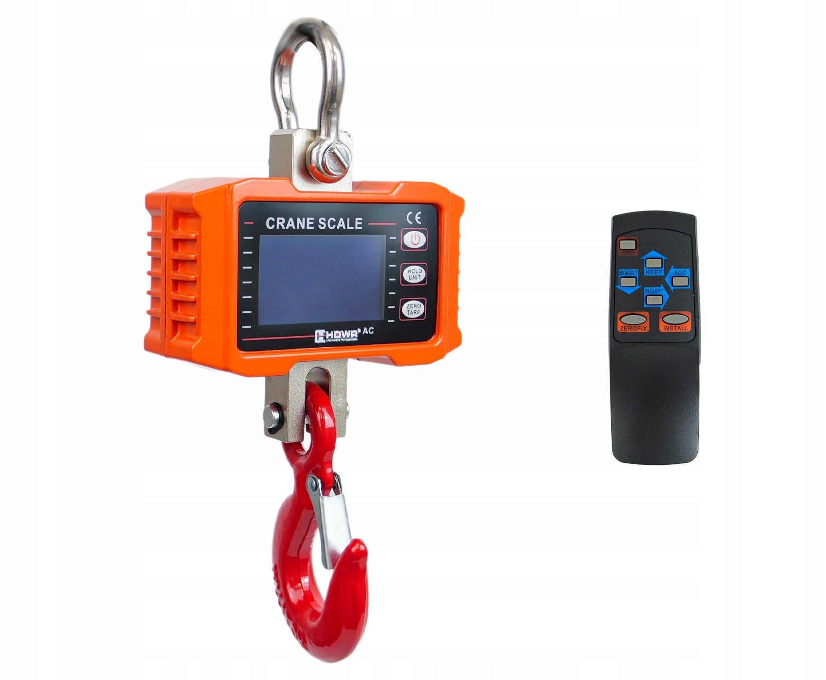 HOOK SCALE 1t STORAGE WITH REMOTE CONTROL UP TO 1000 KG LCD DISPLAY BATTERY EAN (GTIN) 5907614662127