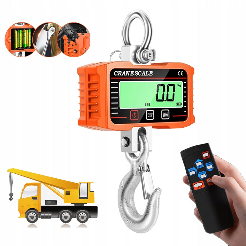 HOOK SCALE 2000KG ELECTRONIC STORAGE CRANE 2T BATTERIES M903 Brand no brand