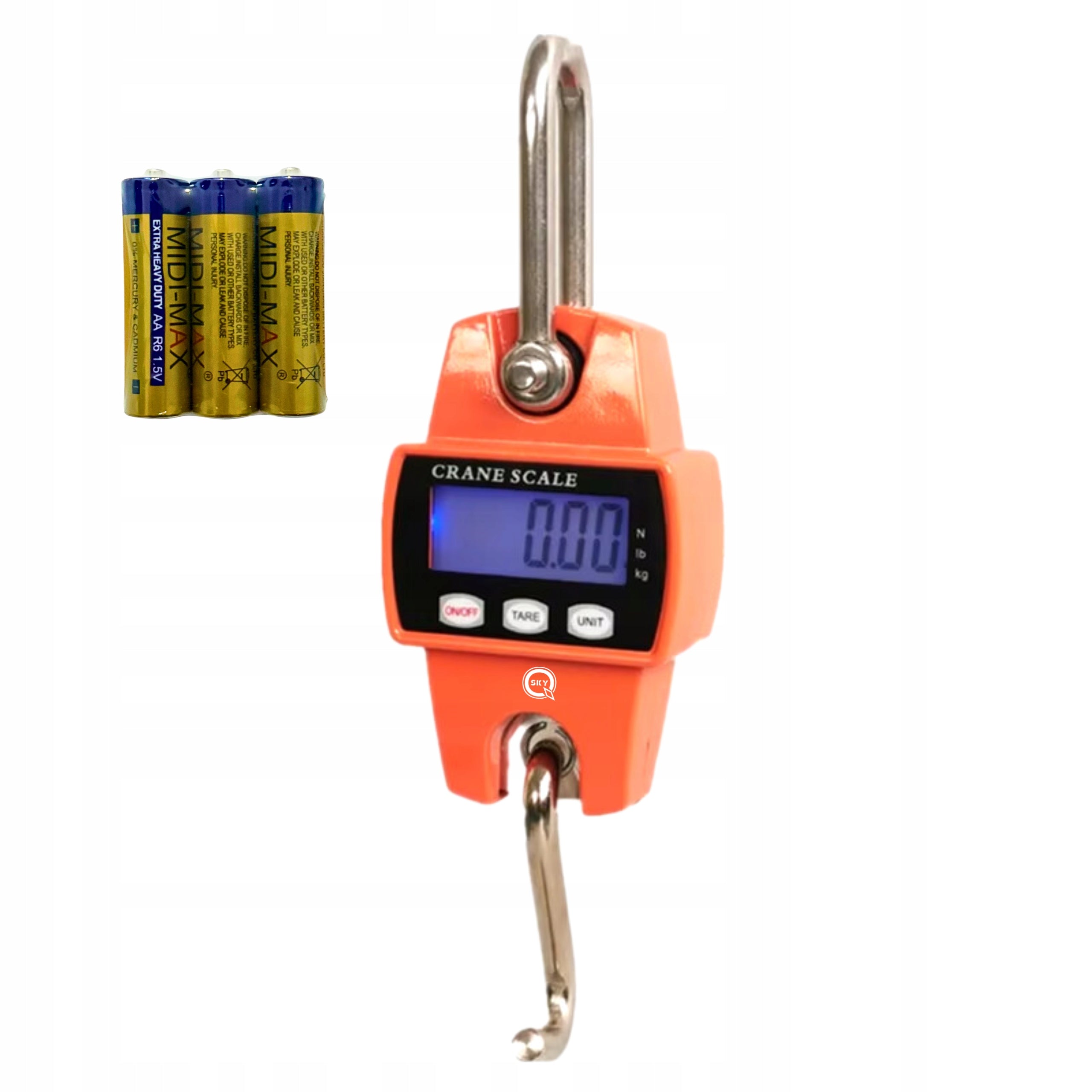 HOOK SCALE ELECTRONIC CRANE FISHING HANGING INDUSTRIAL UP TO 300 KG