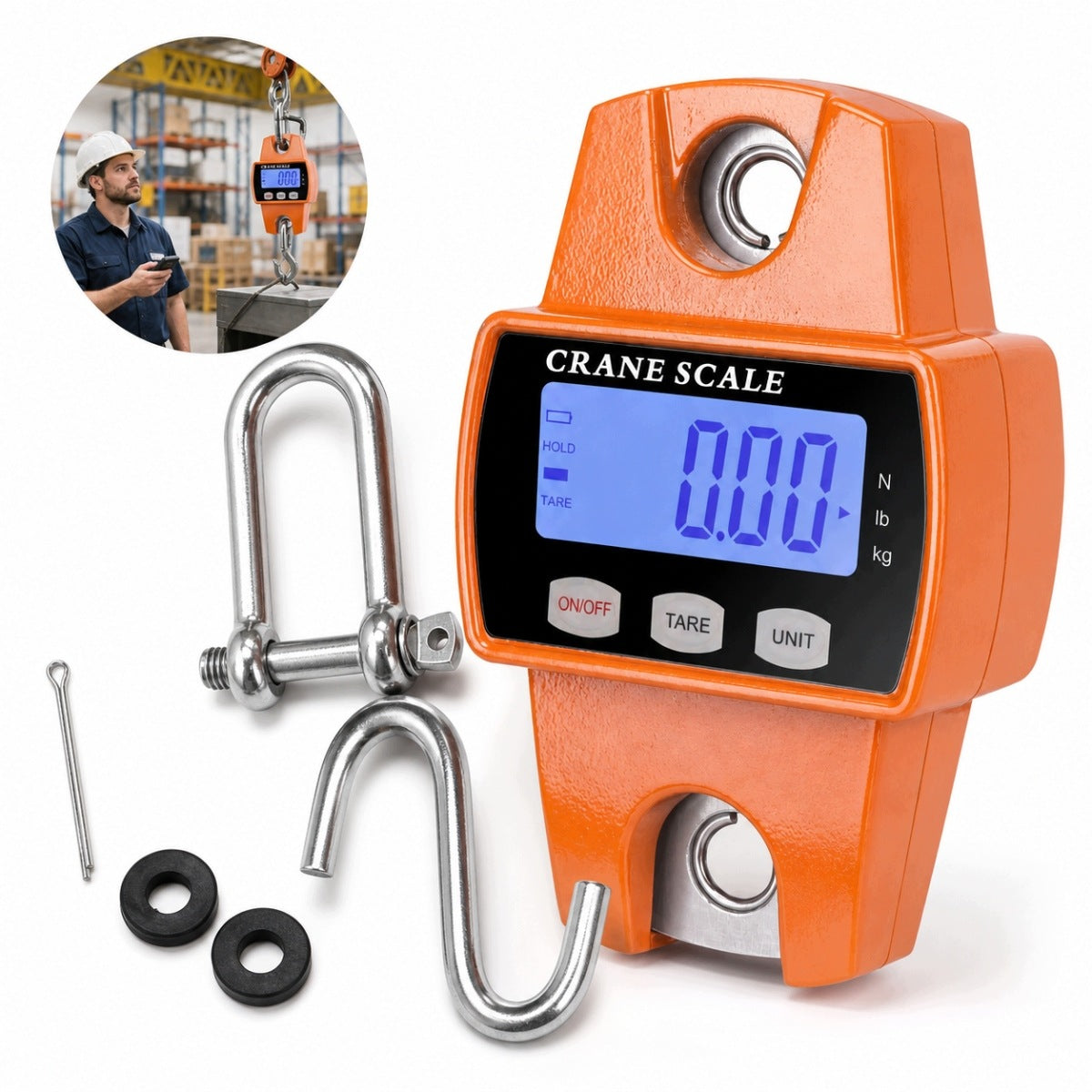 HOOK SCALE ELECTRONIC FISHING CRANE HANGING INDUSTRIAL