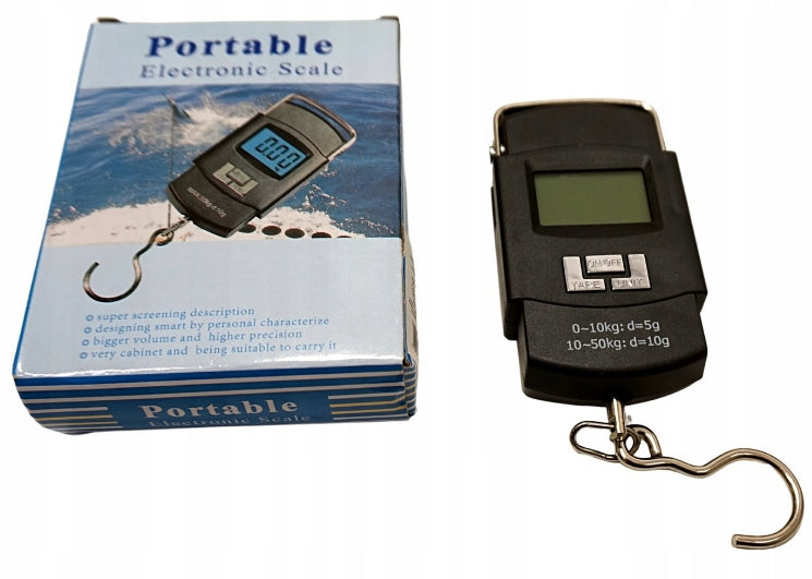 HOOK SCALE FISHING LUGGAGE TRAVEL LCD 50 kg HOOK HANDLE HANGING Manufacturer code 010