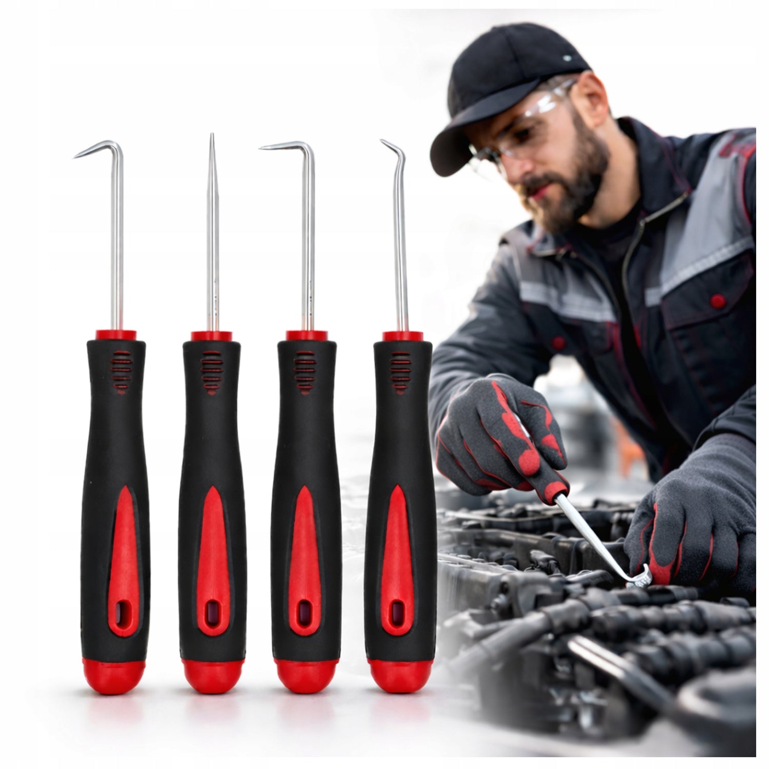 HOOK SCREWDRIVERS Hooks Skewers Set for O-Ring Gaskets Tempered