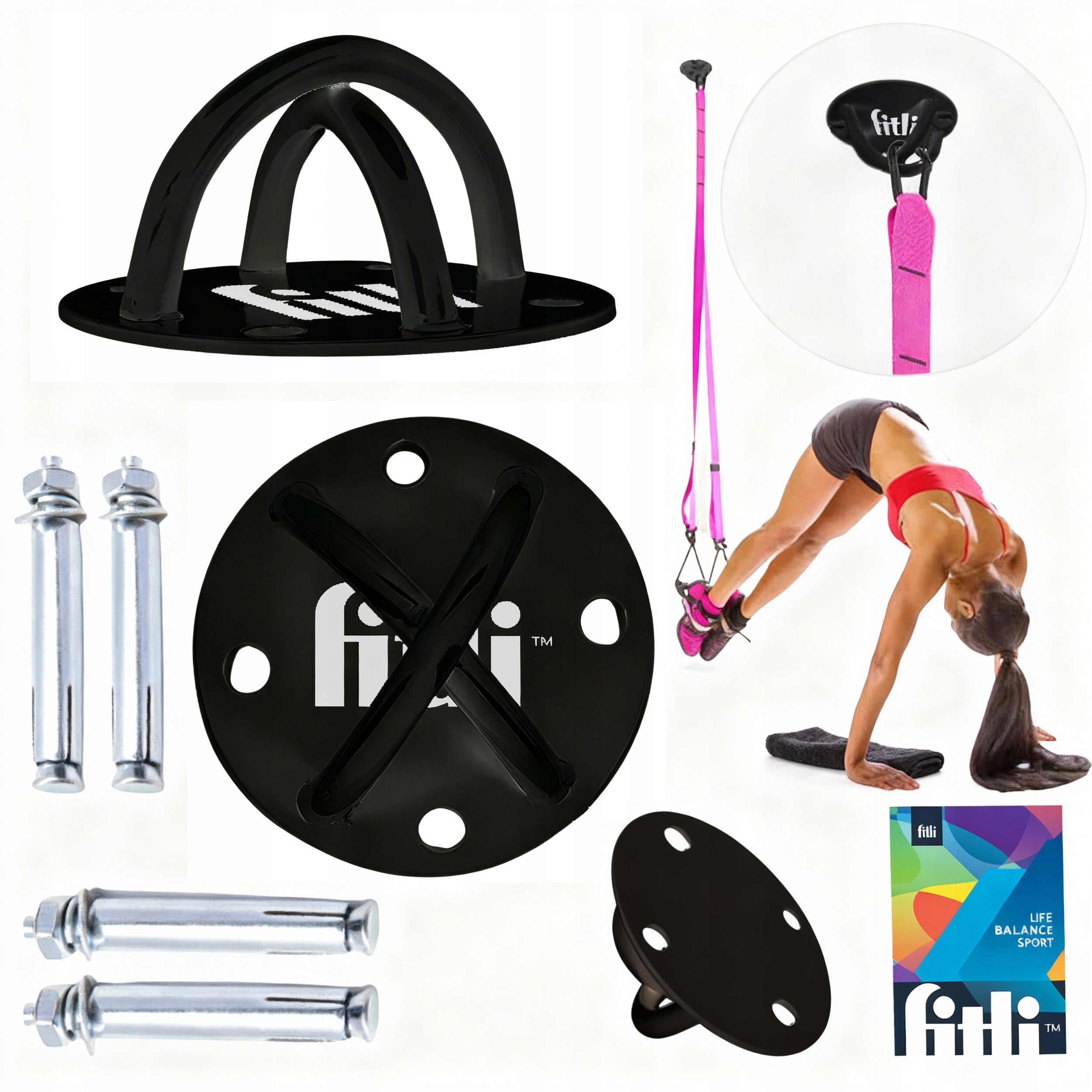 HOOK WALL MOUNT CEILING BRACKET FOR TRX Belt Mounting Swings LIN