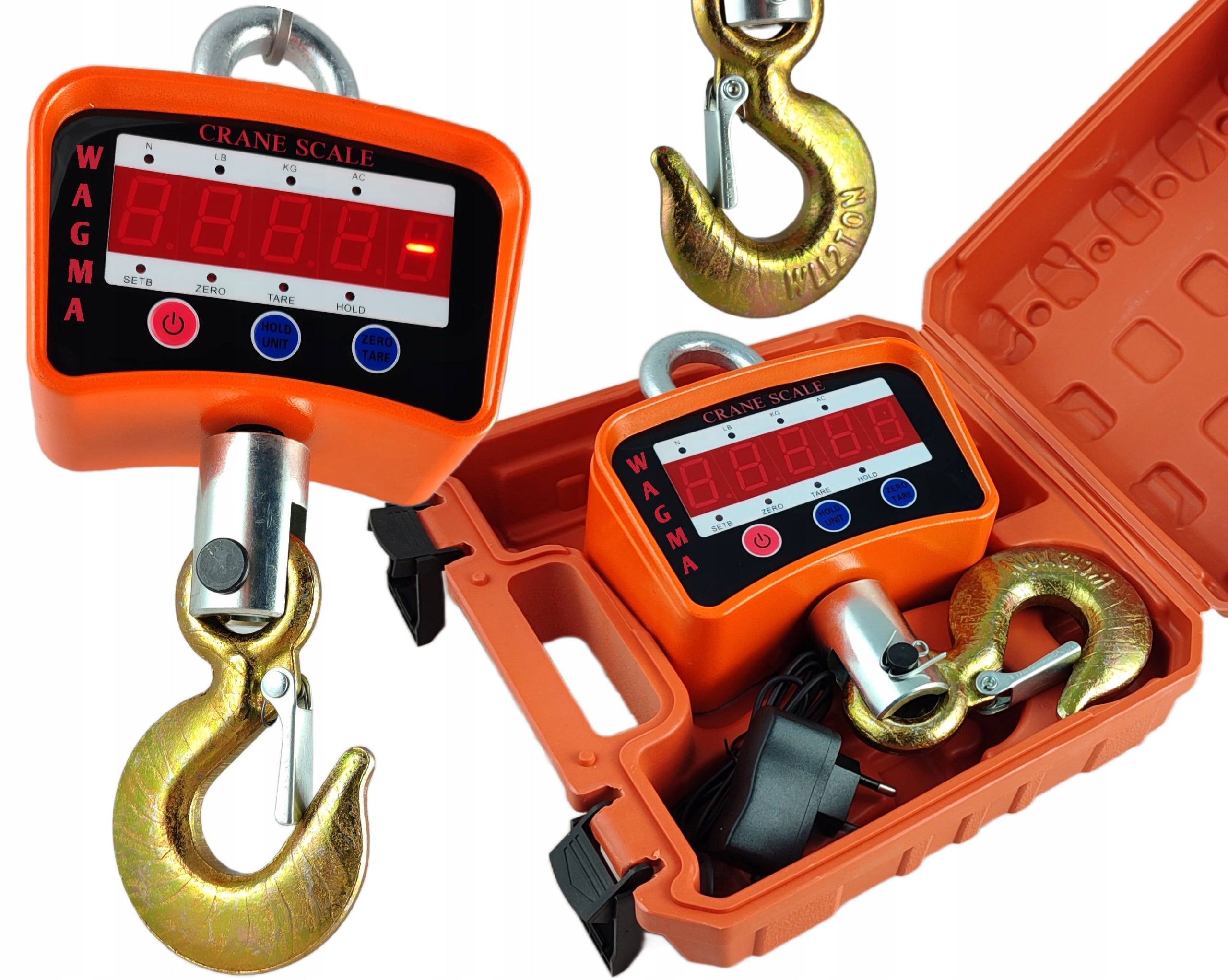 HOOK WEIGHT 2000 KG 2 TONS CRANE ELECTRONIC HANGING STORAGE 2T