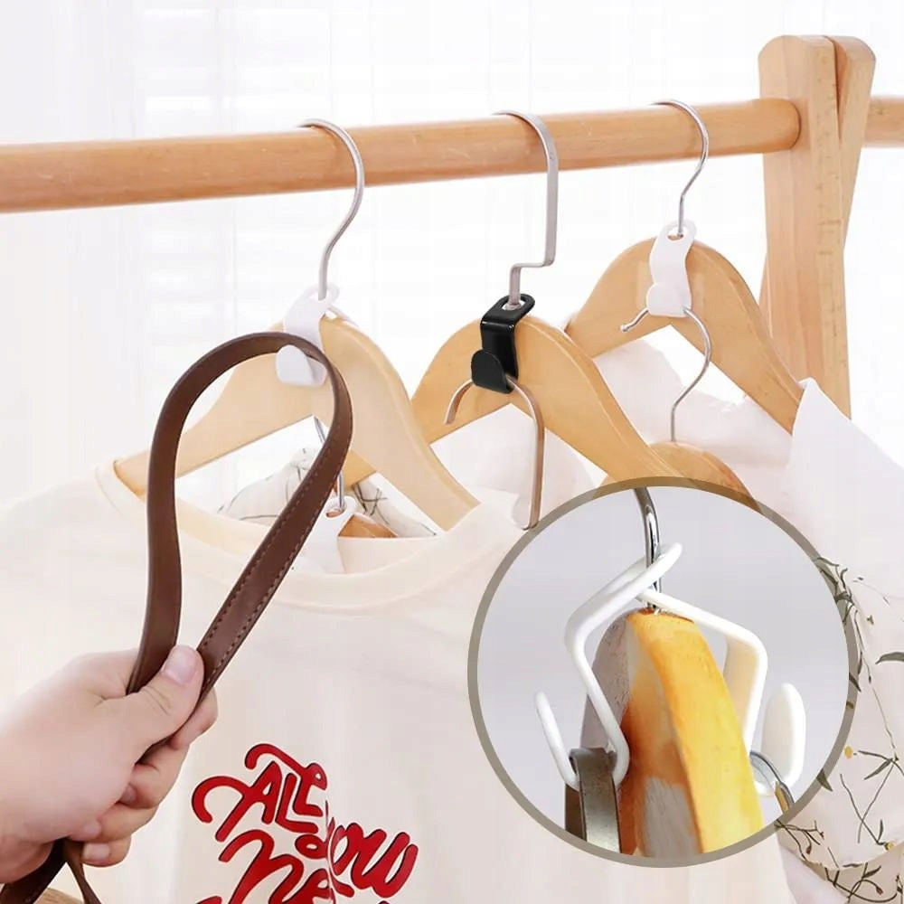 HOOKS EXTENSION FOR CLOTHES HANGERS FOR CLOSET SOLID SET OF 10 Manufacturer code Przedłużka zawieszka haczyk na wieszak 10szt