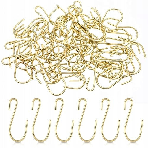 HOOKS S METAL FOR HANGING DECORATION ORGANIZATION 60 PIECES METAL