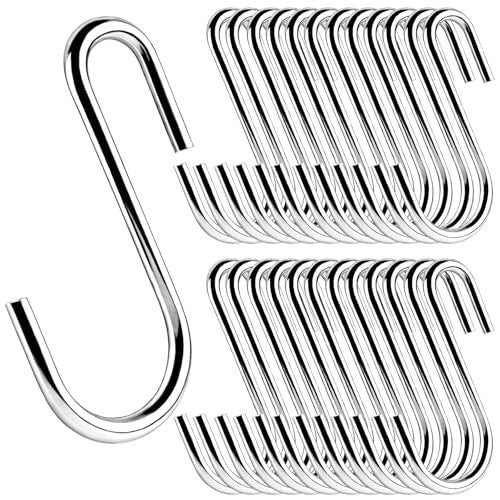 HOOKS S STEEL SILVER FOR HANGING 24 PIECES HOME ORGANIZATION Brand no brand