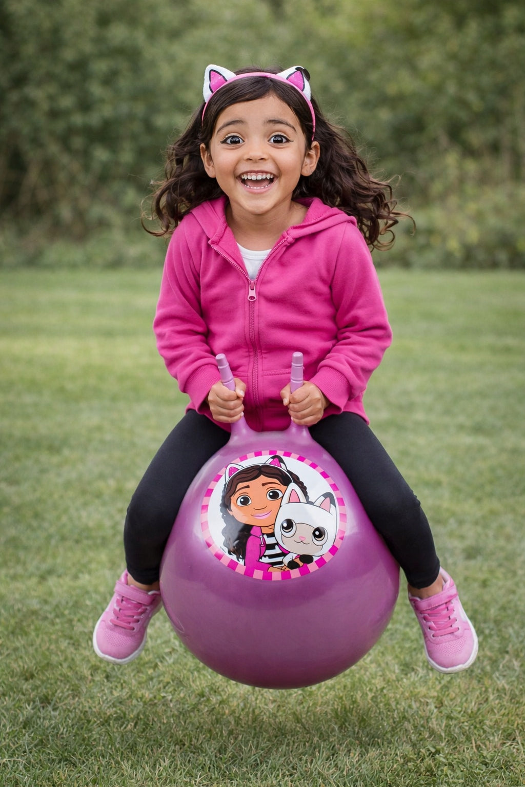 HOPPER JUMPING BALL WITH HORNS DARK PINK 45cm Netflix CAT HOUSE GABI Packaging status original