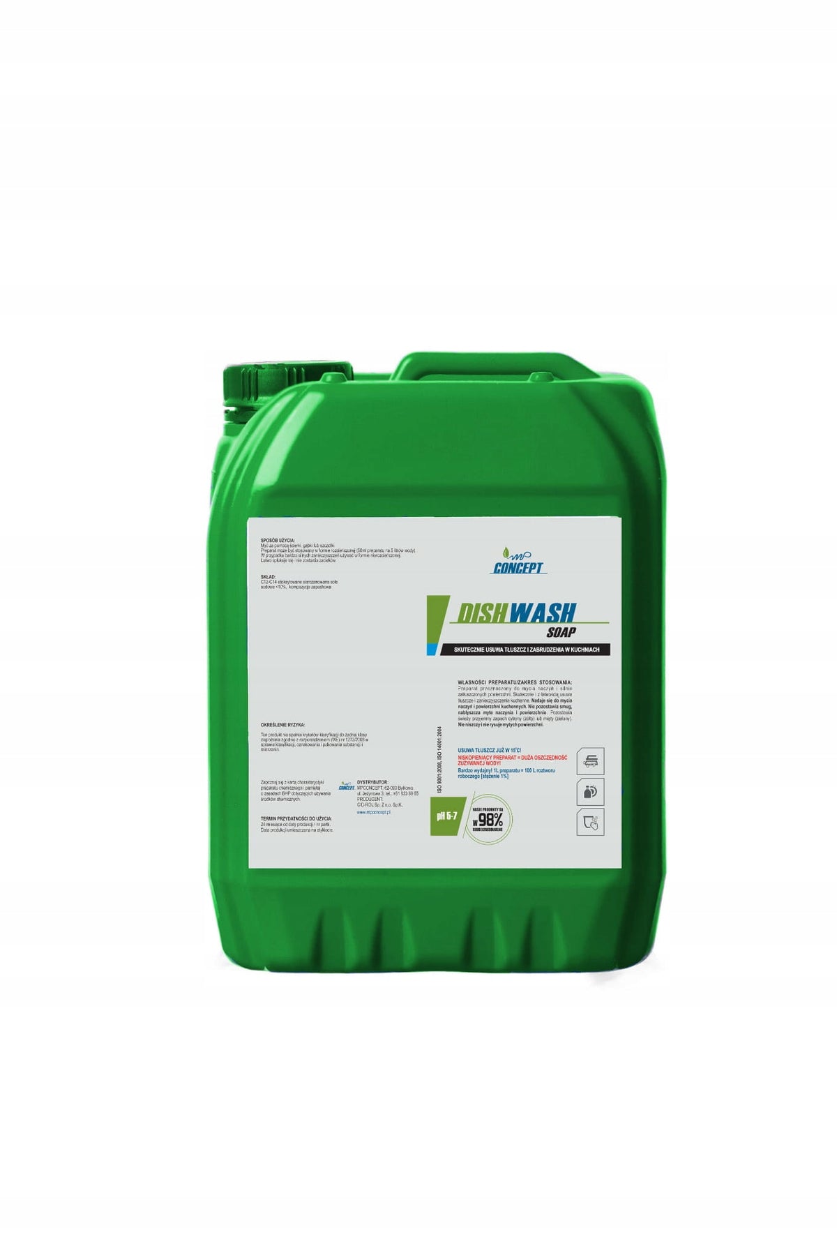 HORECA Hand Washing Liquid Effective and Fragrant MPC DishWash 5L Packaging status original