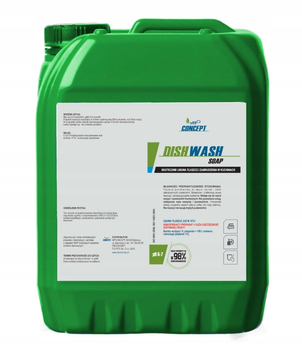 HORECA Hand Washing Liquid Effective and Fragrant MPC DishWash 5L