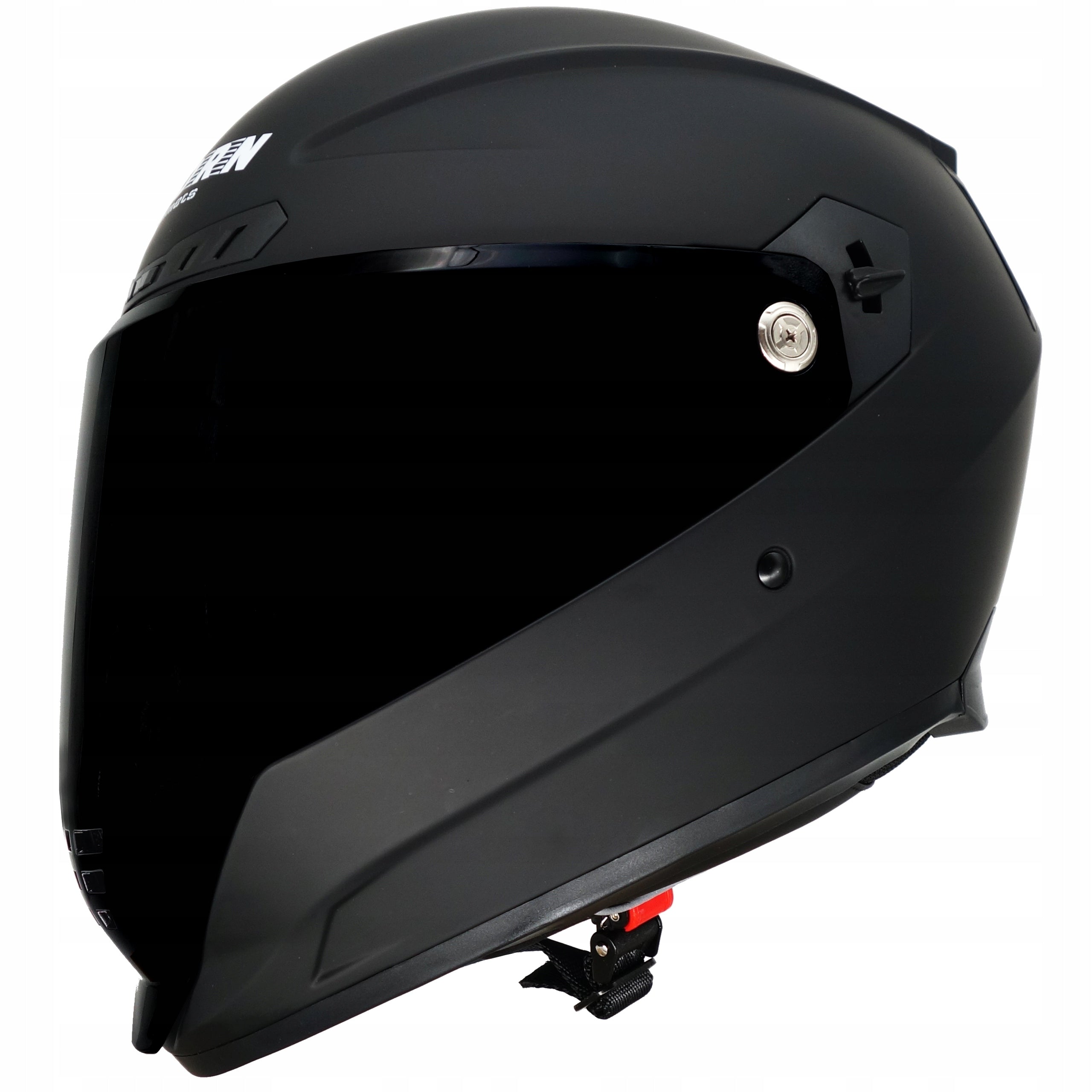 HORN MOTORCYCLE HELMET BLACK GLASS-CLEAR FREEBIE FOR INTERCOM ECE2-06 L