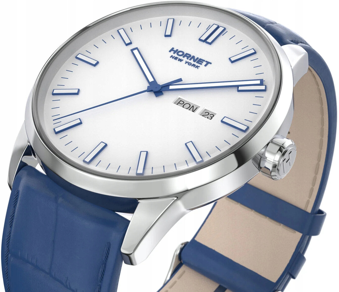 HORNET Modern NFC 43mm White and Blue Brand HORNET NEW YORK