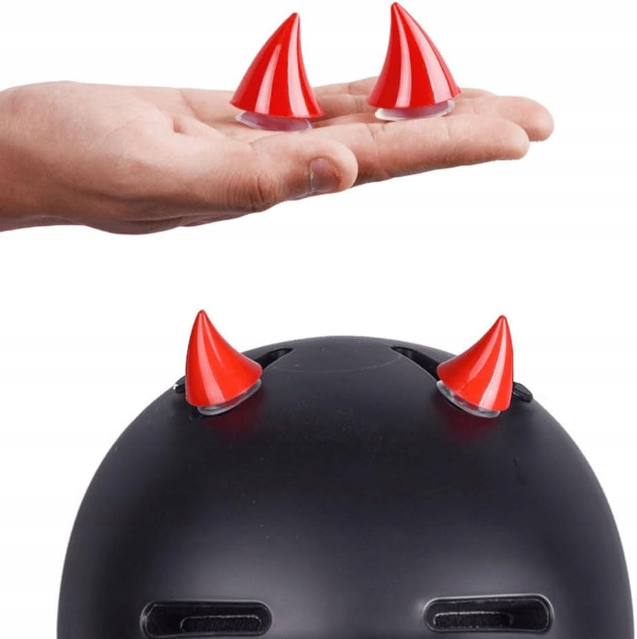 HORNS MOTORCYCLE HELMET ORNAMENTS BICYCLE SUCTION CUP 10x FUNNY ORNAMENT 10pcs Manufacturer no brand